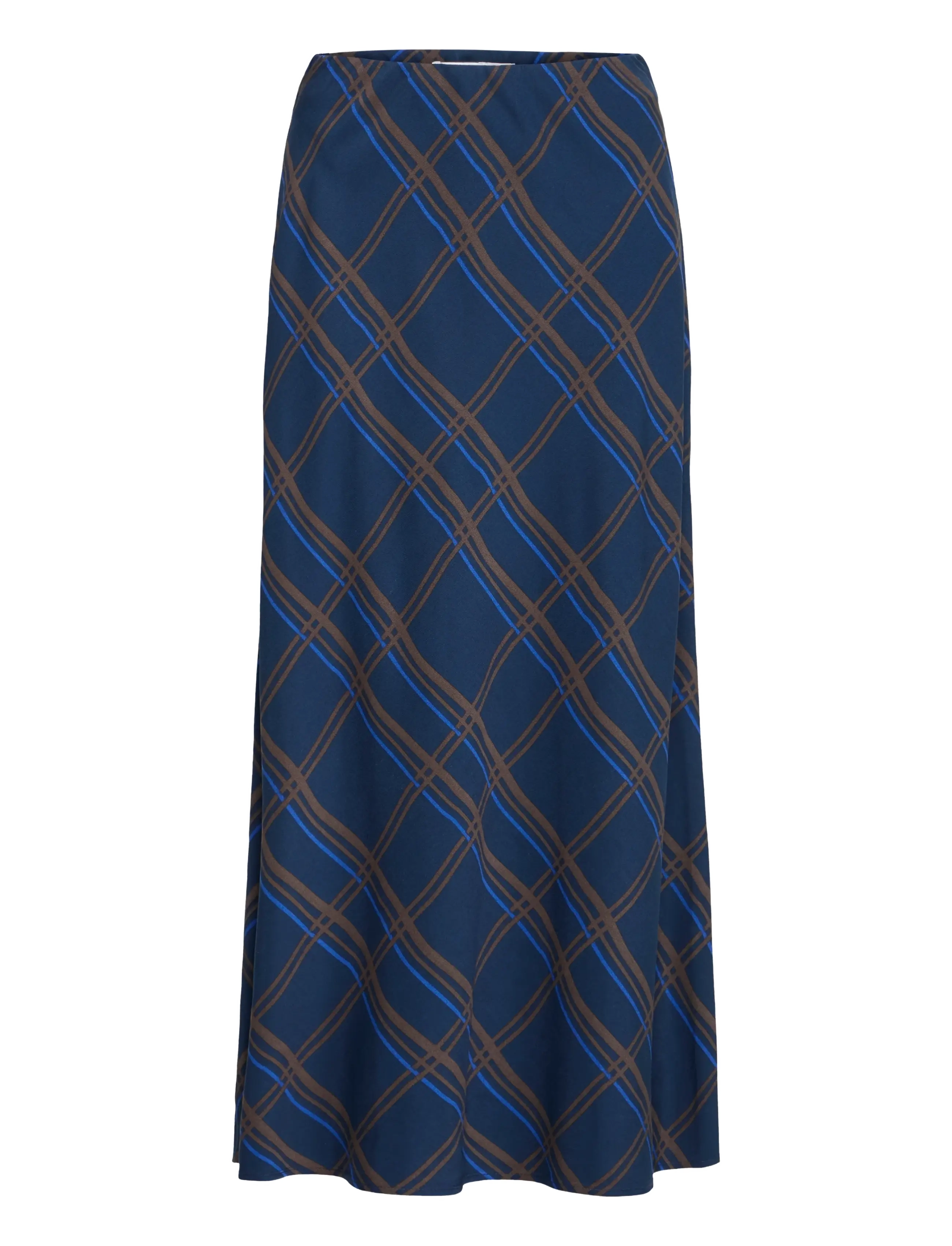 b.young - BYFALL SKIRT - midi skirts - dark sapphire check - 1