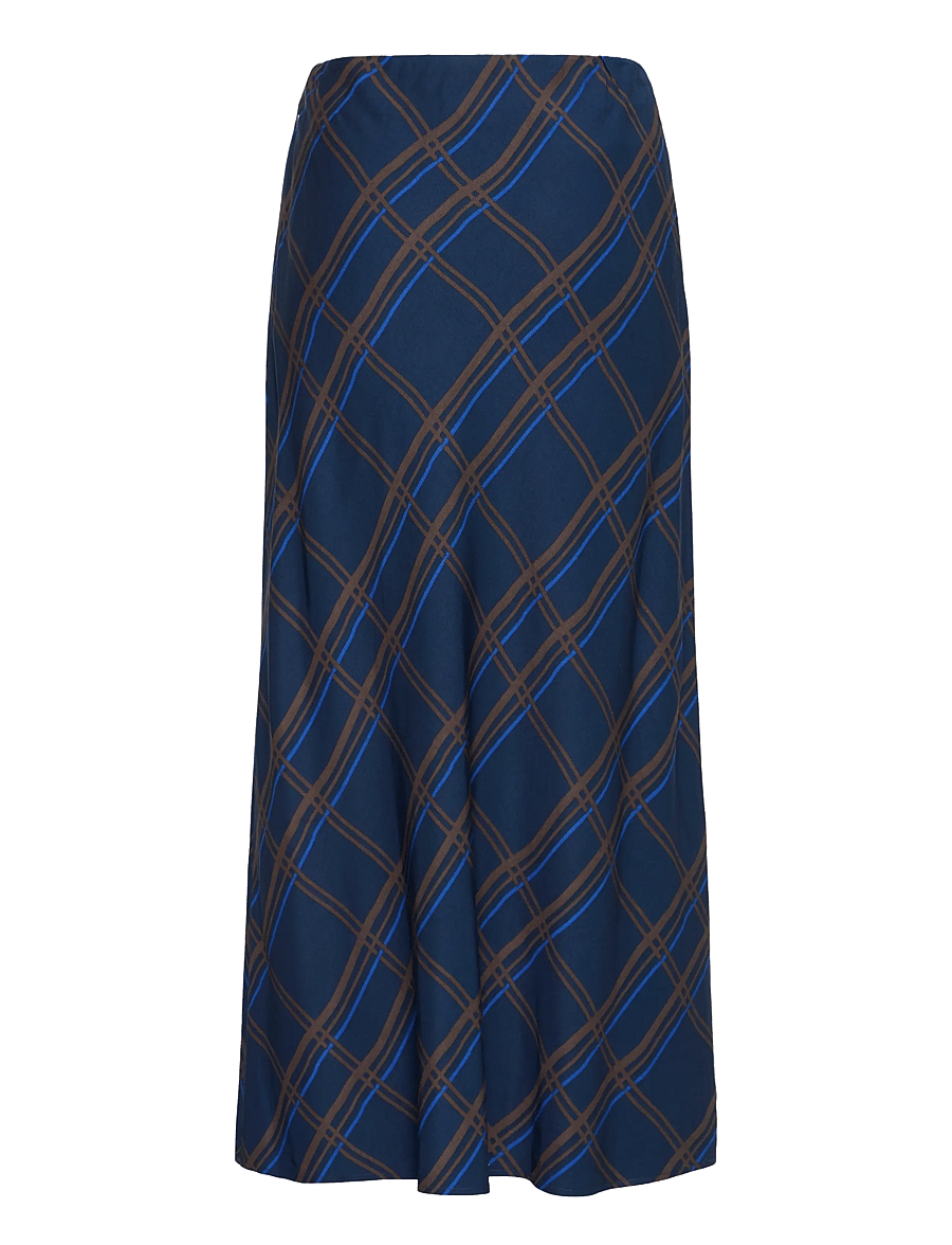 b.young - BYFALL SKIRT - midi skirts - dark sapphire check - 2
