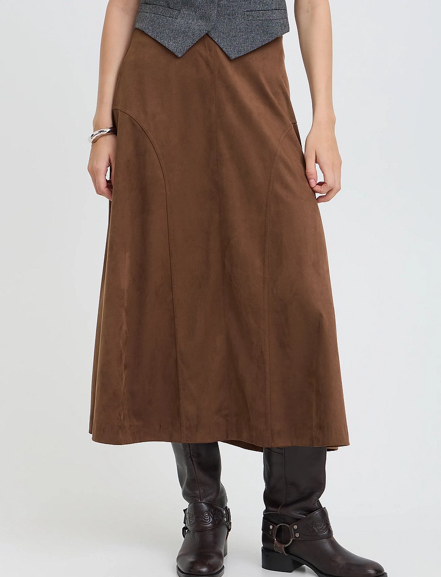 b.young - BYROSETTA SKIRT - maxikjolar - potting soil - 3