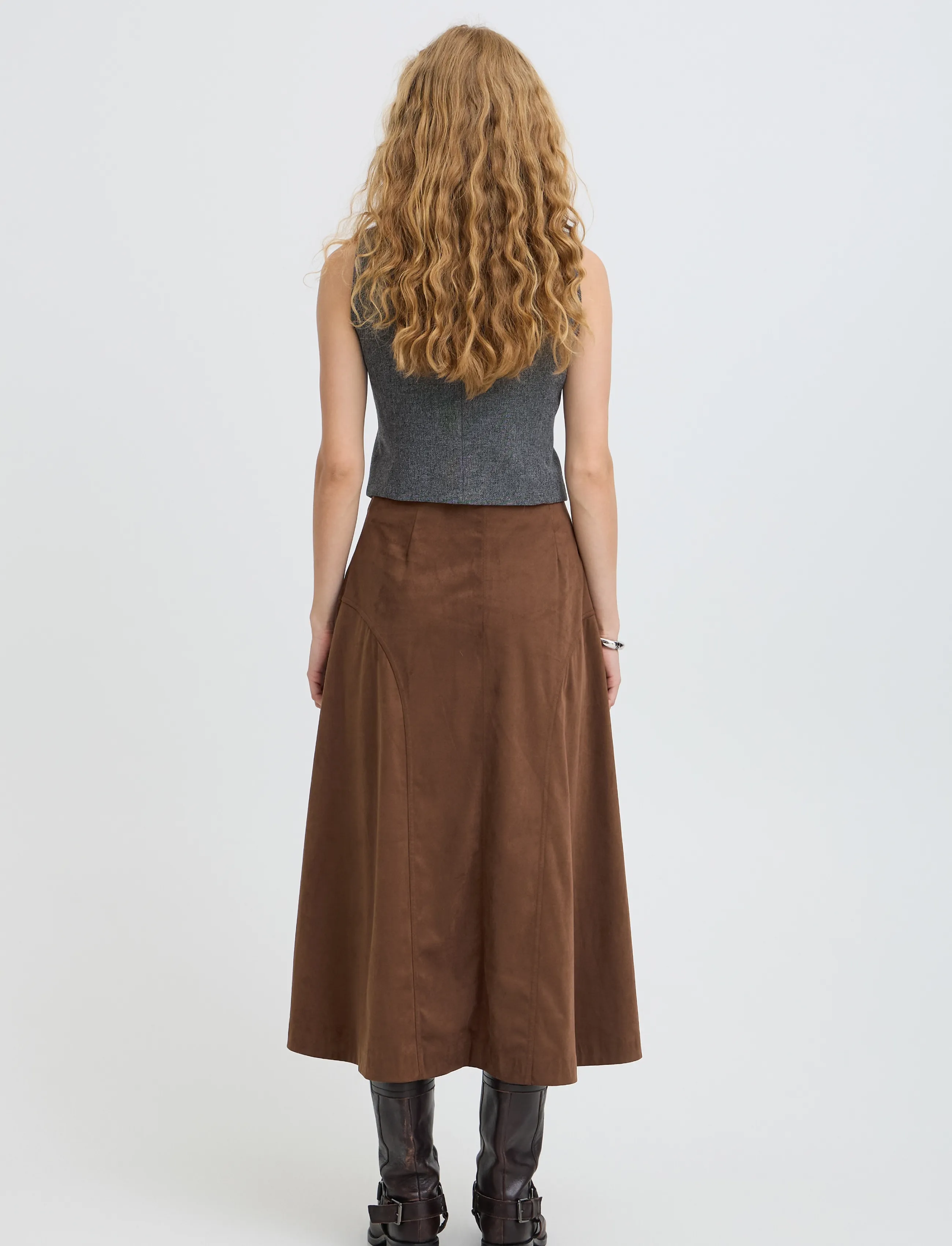 b.young - BYROSETTA SKIRT - maxikjolar - potting soil - 4