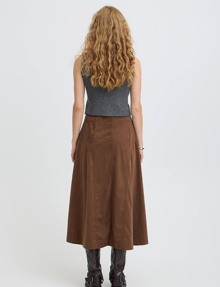 b.young - BYROSETTA SKIRT - maxikjolar - potting soil - 4