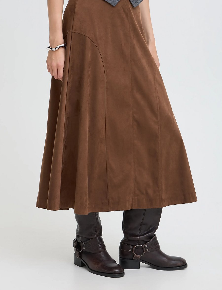 b.young - BYROSETTA SKIRT - maxikjolar - potting soil - 5