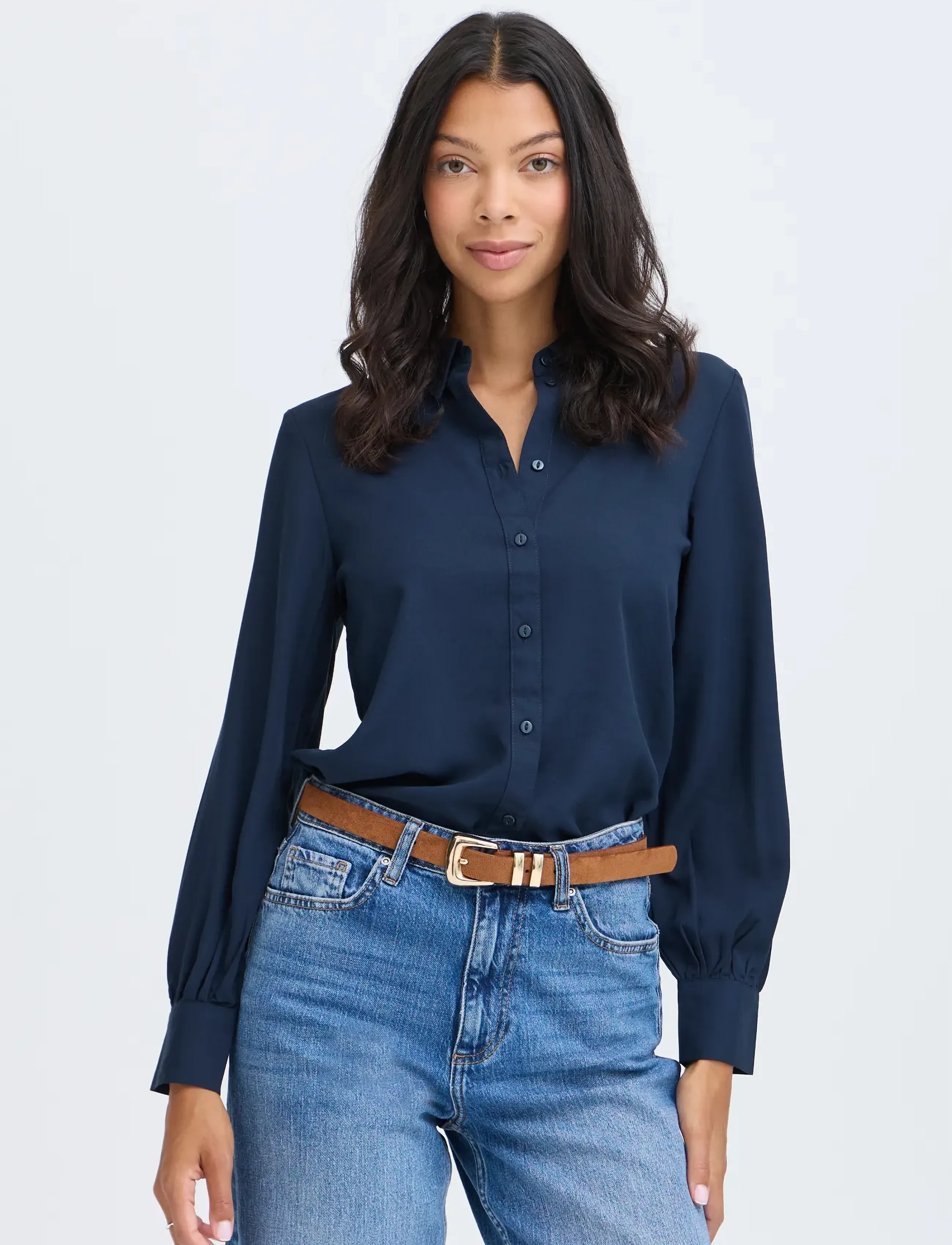 b.young - BYFADUMA SHIRT - langärmlige hemden - dark sapphire - 4