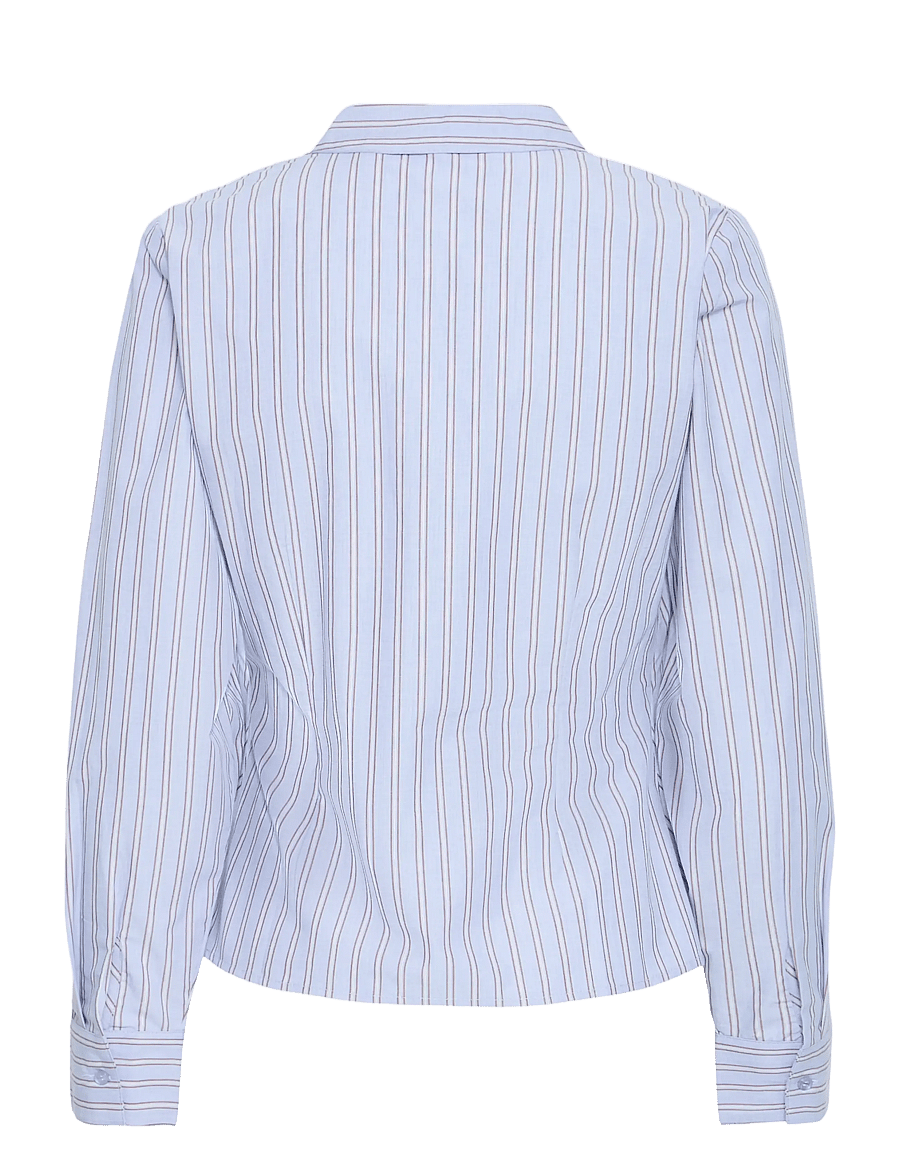 b.young - BYHENE WRAP SHIRT - langærmede skjorter - chambray blue stripe - 2