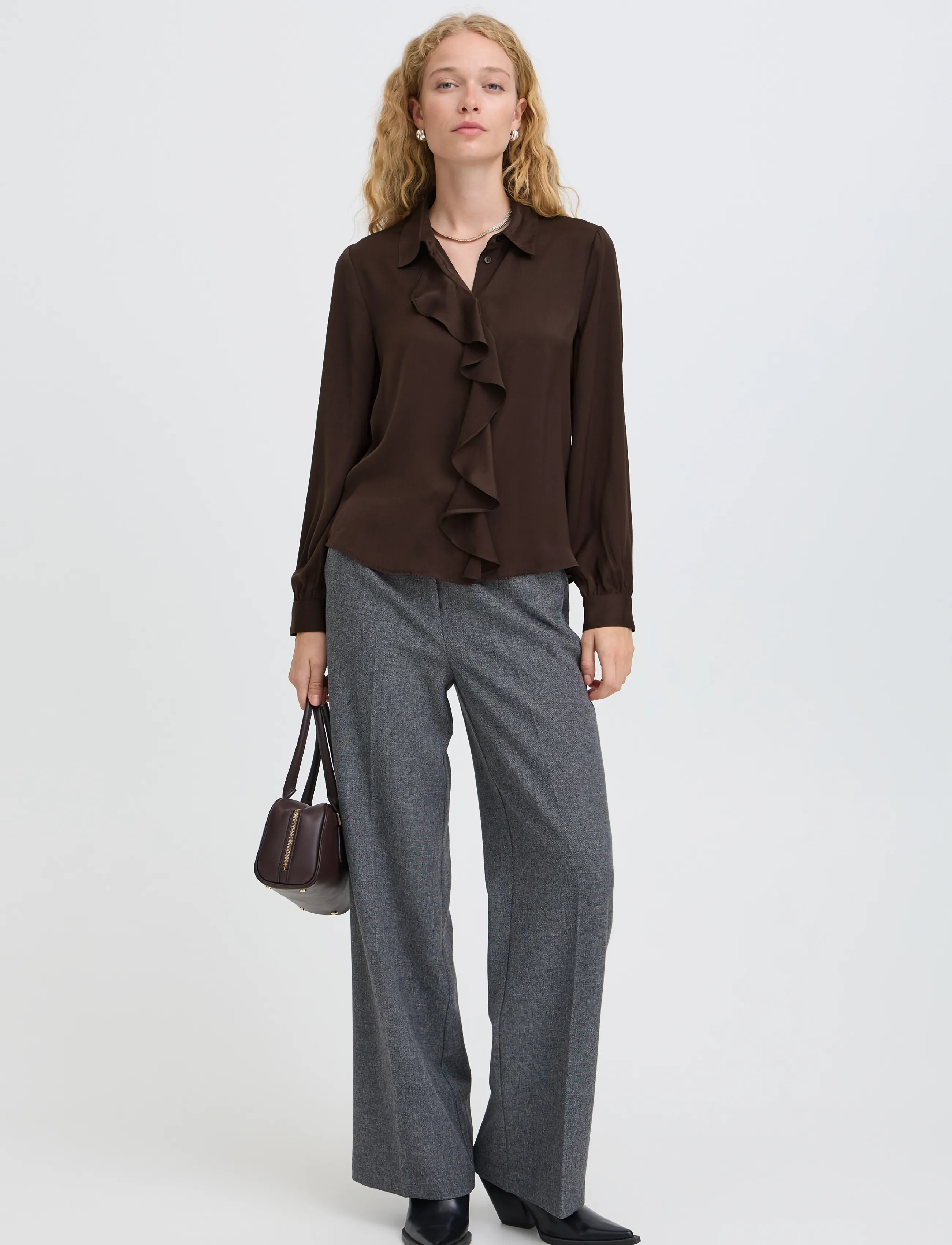 b.young BYIGOMI SHIRT - Langærmede bluser - JAVA / brown
