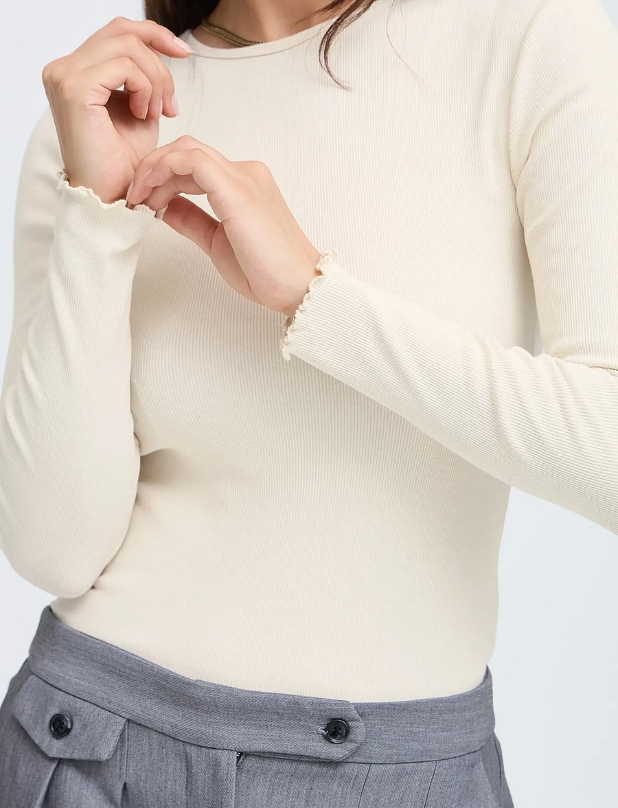 b.young - BYTONE LONG-SLEEVE TSHIRT - langärmlige tops - birch - 3