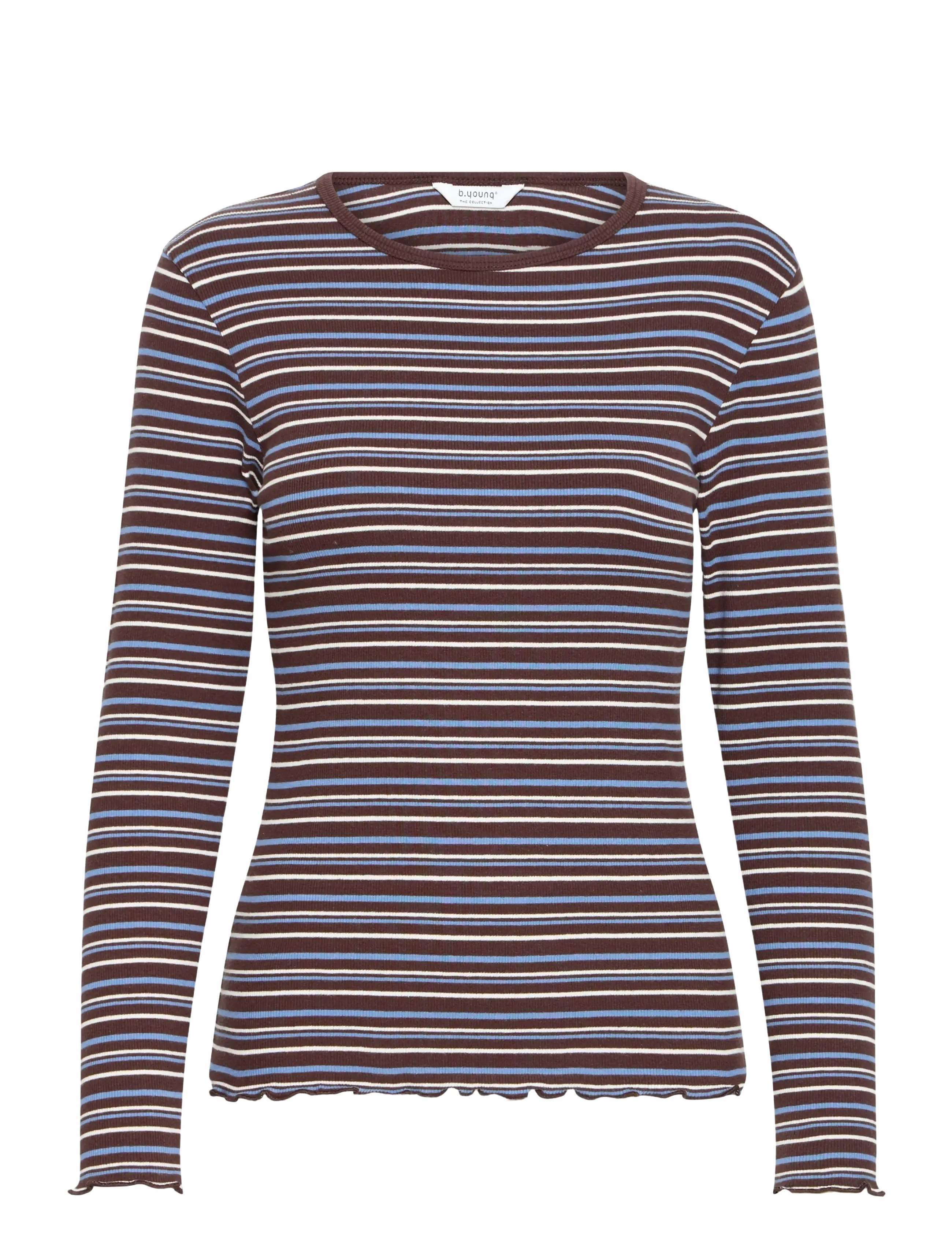 b.young - BYTONE LONG-SLEEVE TSHIRT - java stripe - 1