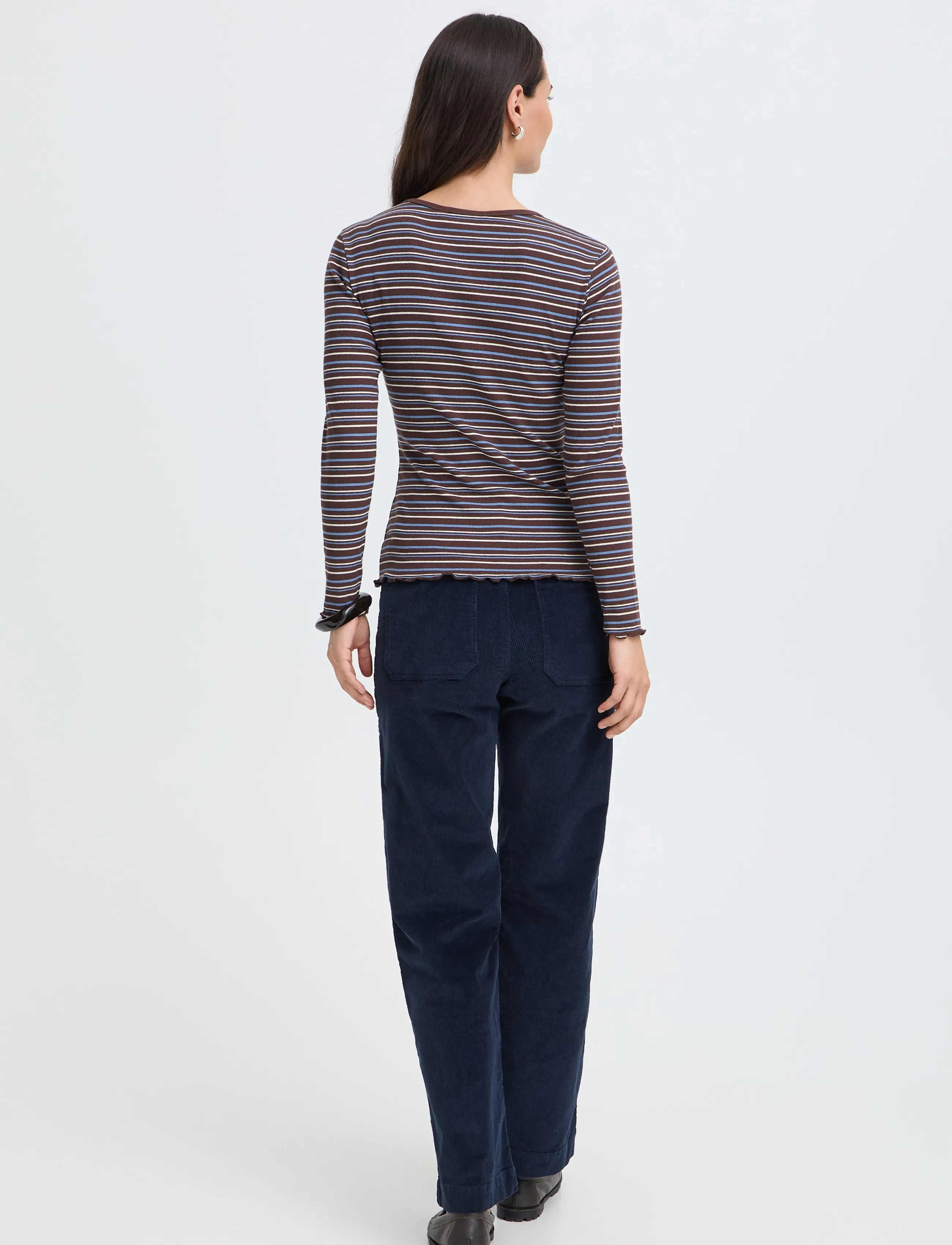 b.young - BYTONE LONG-SLEEVE TSHIRT - java stripe - 3