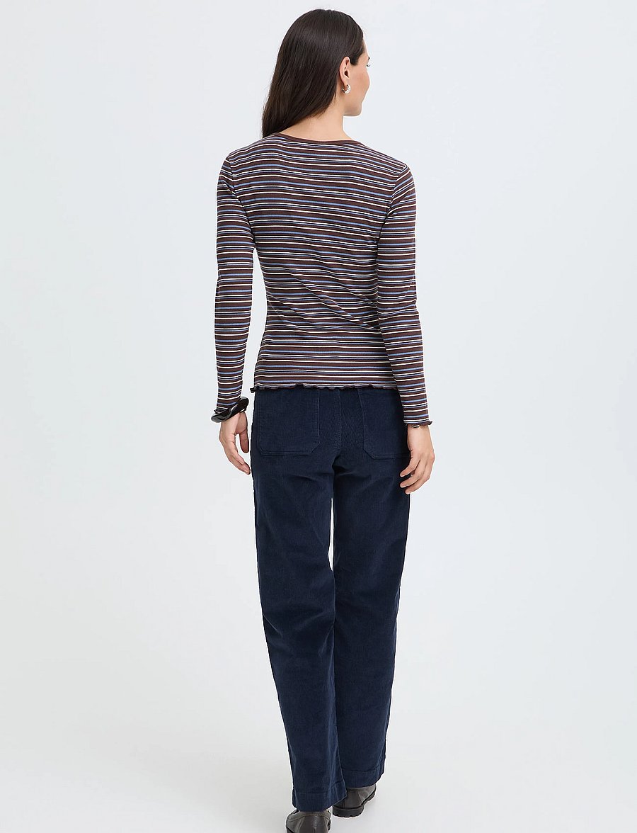 b.young - BYTONE LONG-SLEEVE TSHIRT - java stripe - 3