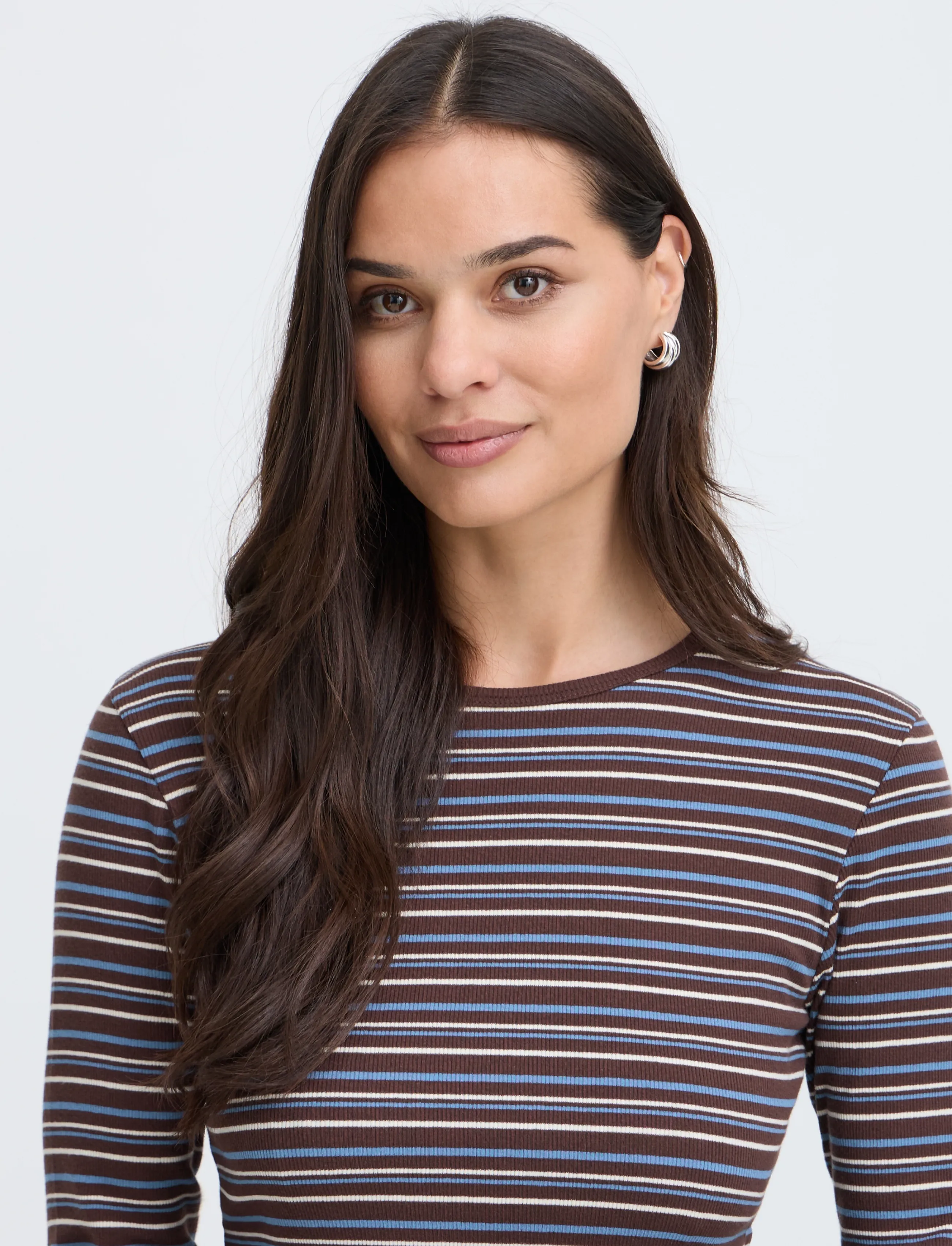 b.young - BYTONE LONG-SLEEVE TSHIRT - java stripe - 5