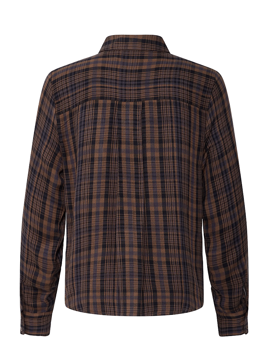 b.young - BYHEVA SHIRT - long-sleeved shirts - meteorite check - 1