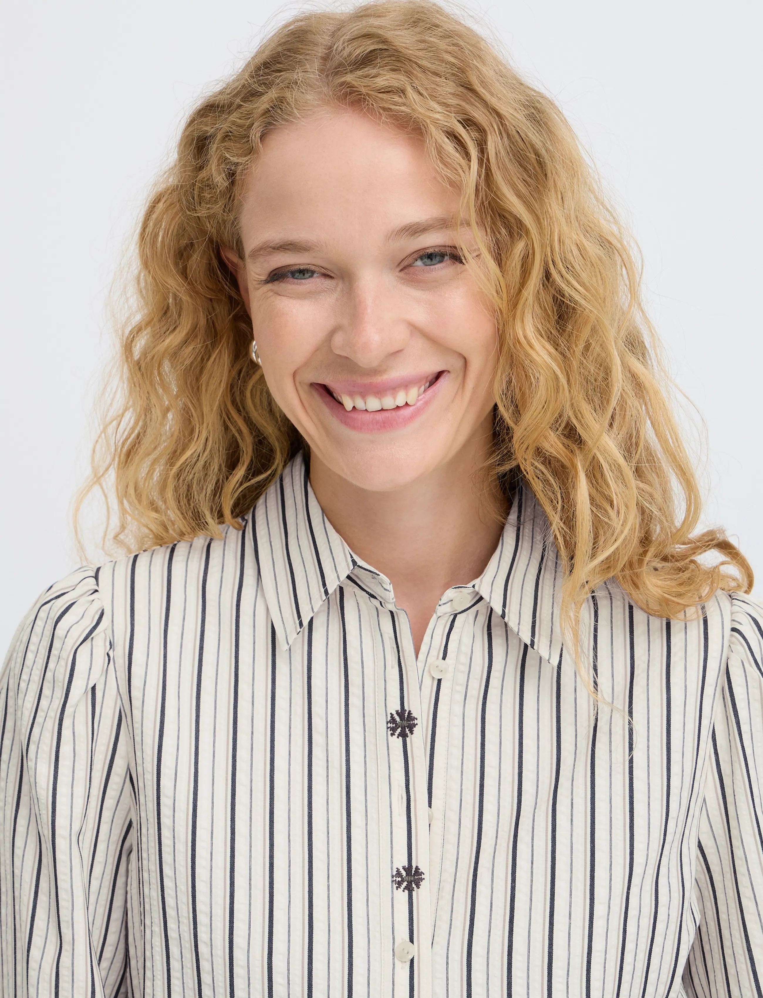 b.young - BYHIPPI SHIRT - long-sleeved shirts - birch stripe - 5