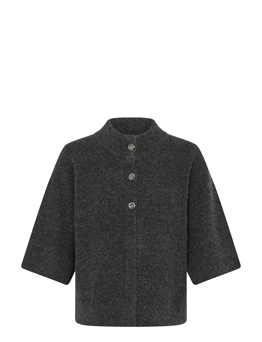b.young - BYOTAJA CARDIGAN - kardiganid - dark grey melange - 1