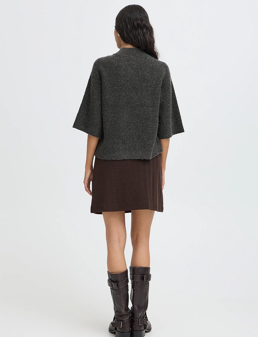 b.young - BYOTAJA CARDIGAN - kardiganid - dark grey melange - 4