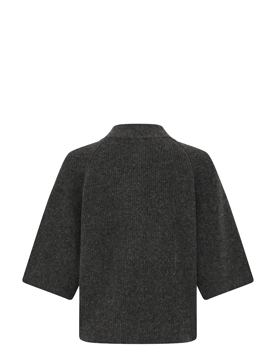 b.young - BYOTAJA CARDIGAN - kardiganid - dark grey melange - 2