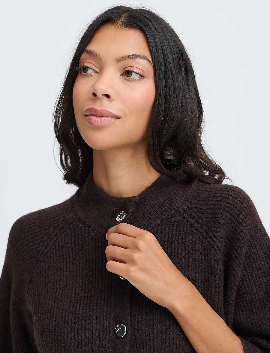 b.young - BYOTAJA CARDIGAN - koftor - java melange - 0
