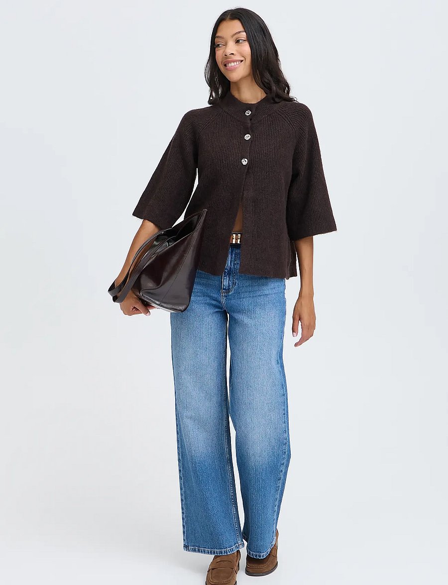 b.young - BYOTAJA CARDIGAN - koftor - java melange - 4