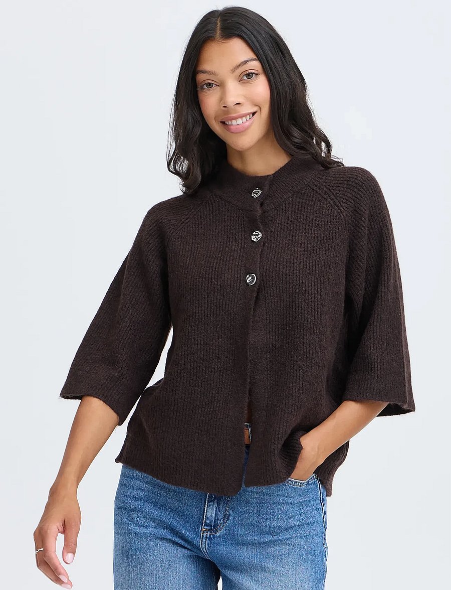 b.young - BYOTAJA CARDIGAN - koftor - java melange - 5