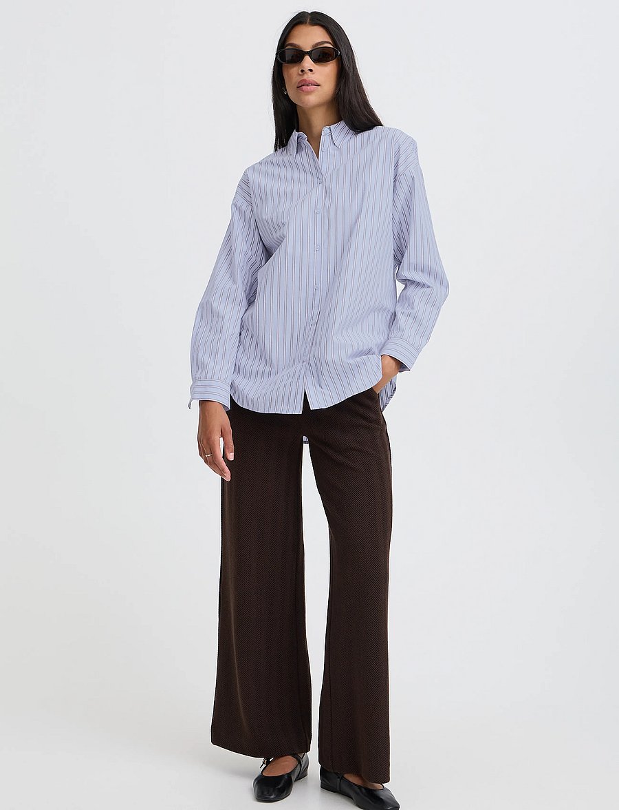 b.young - BYHENE SHIRT - long-sleeved shirts - chambray blue stripe - 0