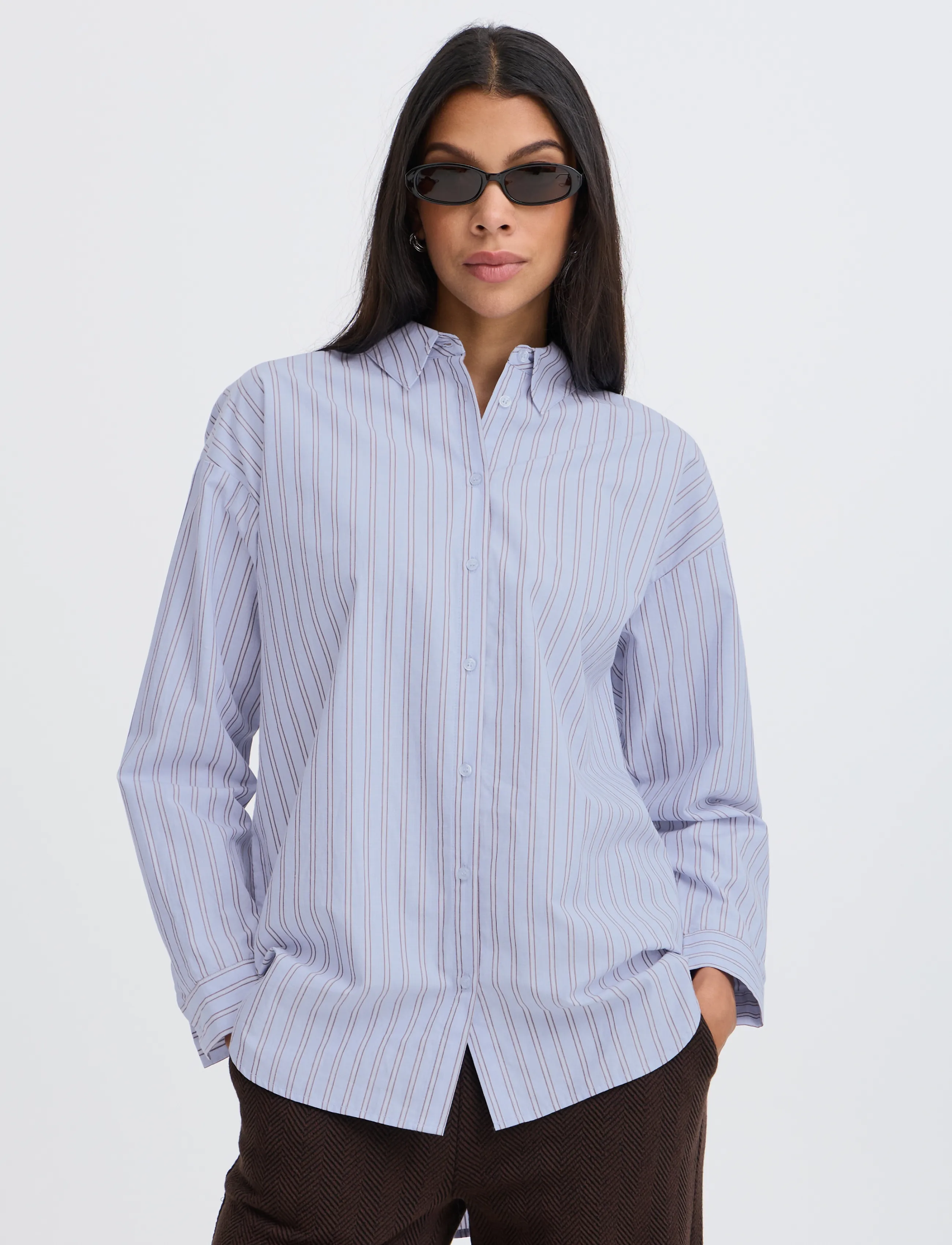 b.young - BYHENE SHIRT - long-sleeved shirts - chambray blue stripe - 3