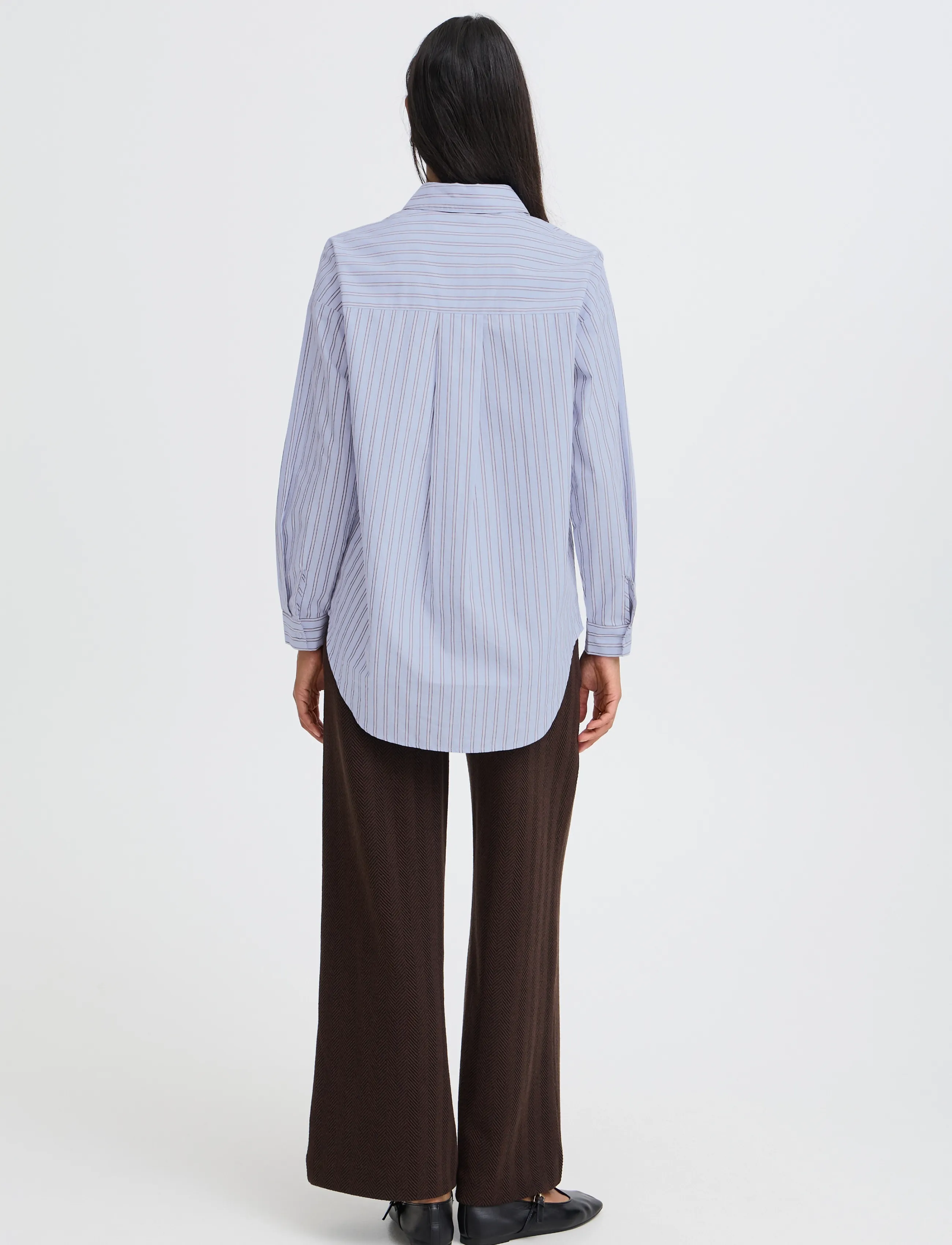 b.young - BYHENE SHIRT - long-sleeved shirts - chambray blue stripe - 4