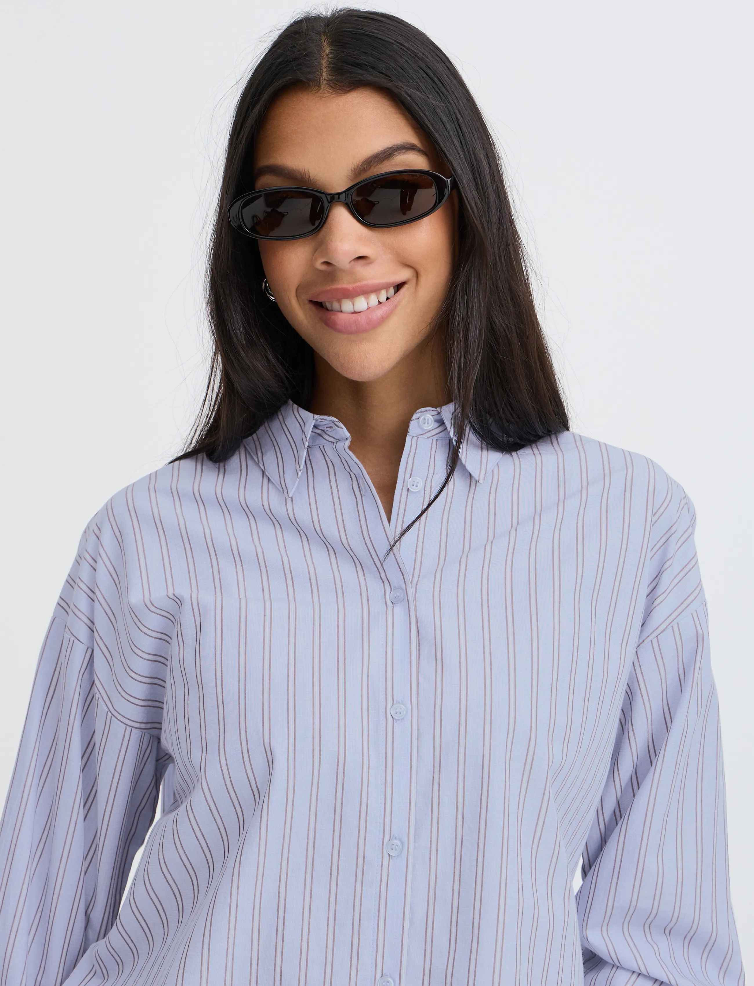 b.young - BYHENE SHIRT - long-sleeved shirts - chambray blue stripe - 5