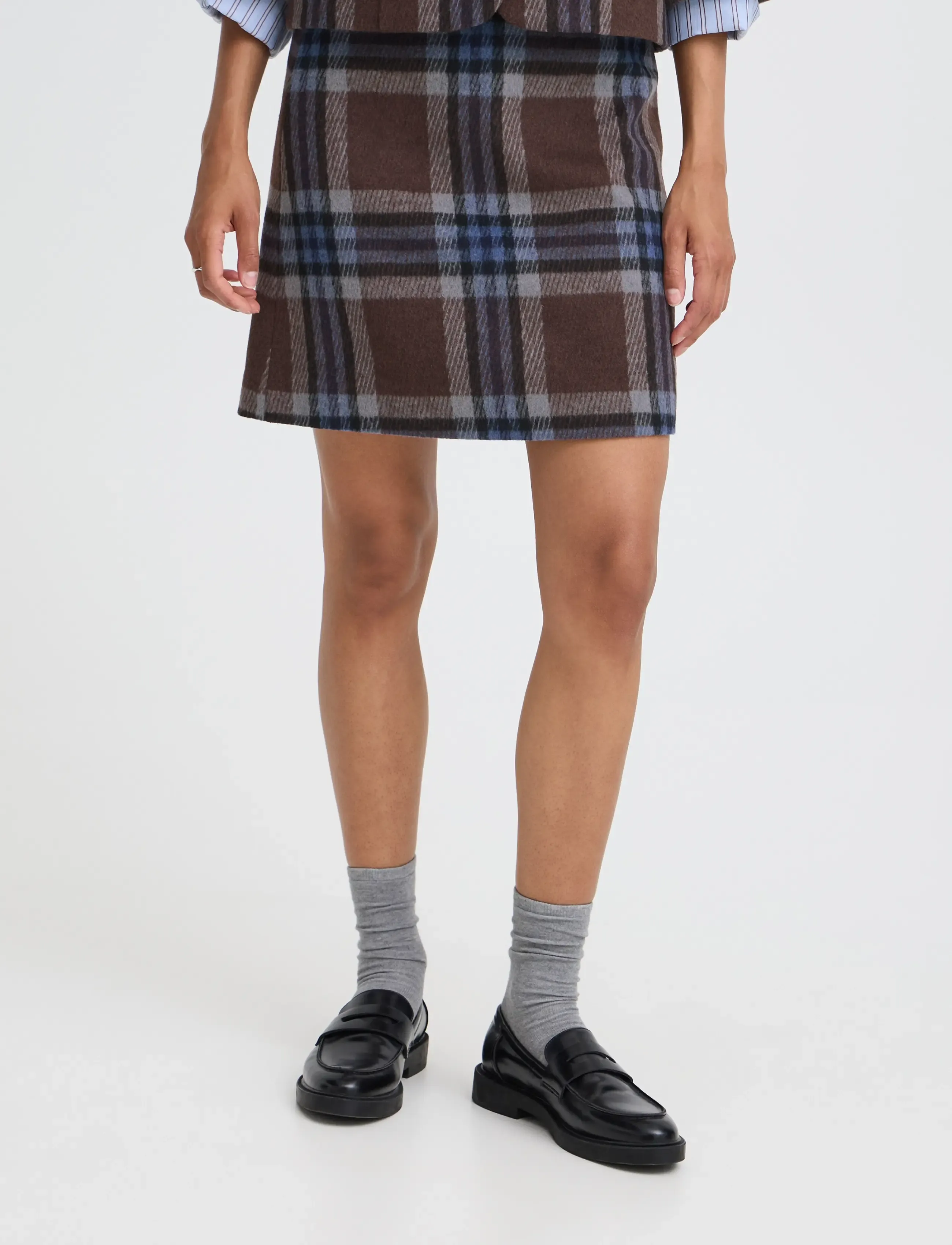 b.young - BYBREE SKIRT - korta kjolar - potting soil check - 3