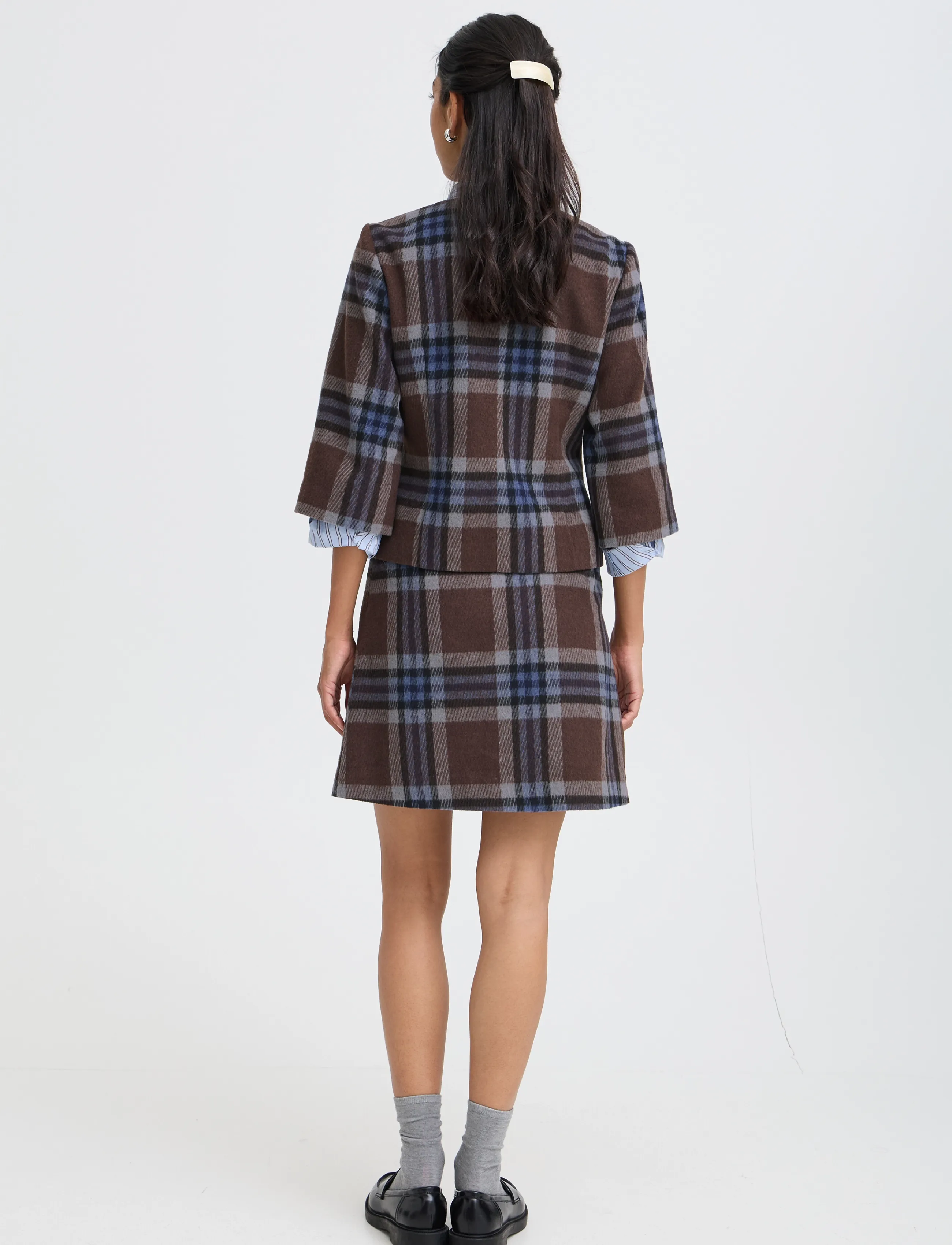 b.young - BYBREE SKIRT - korta kjolar - potting soil check - 4