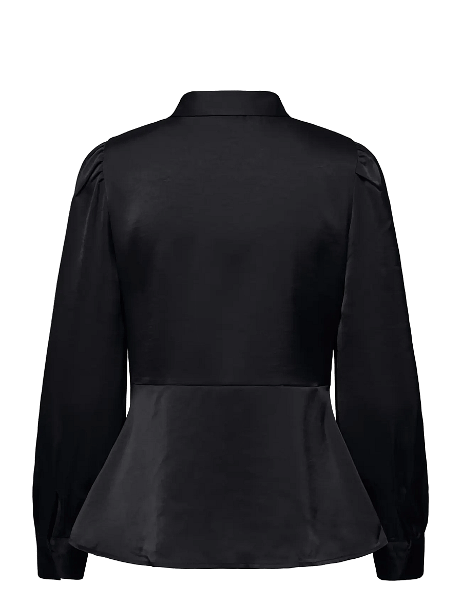 b.young - BYISA PEPLUM SHIRT - long-sleeved shirts - meteorite - 2