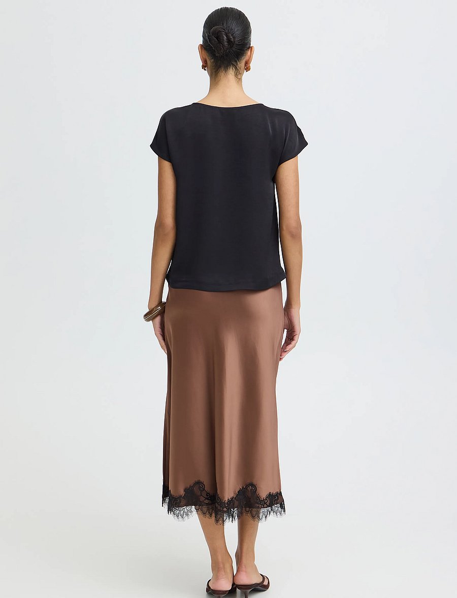 b.young - BYISA BLOUSE - short-sleeved blouses - meteorite - 4