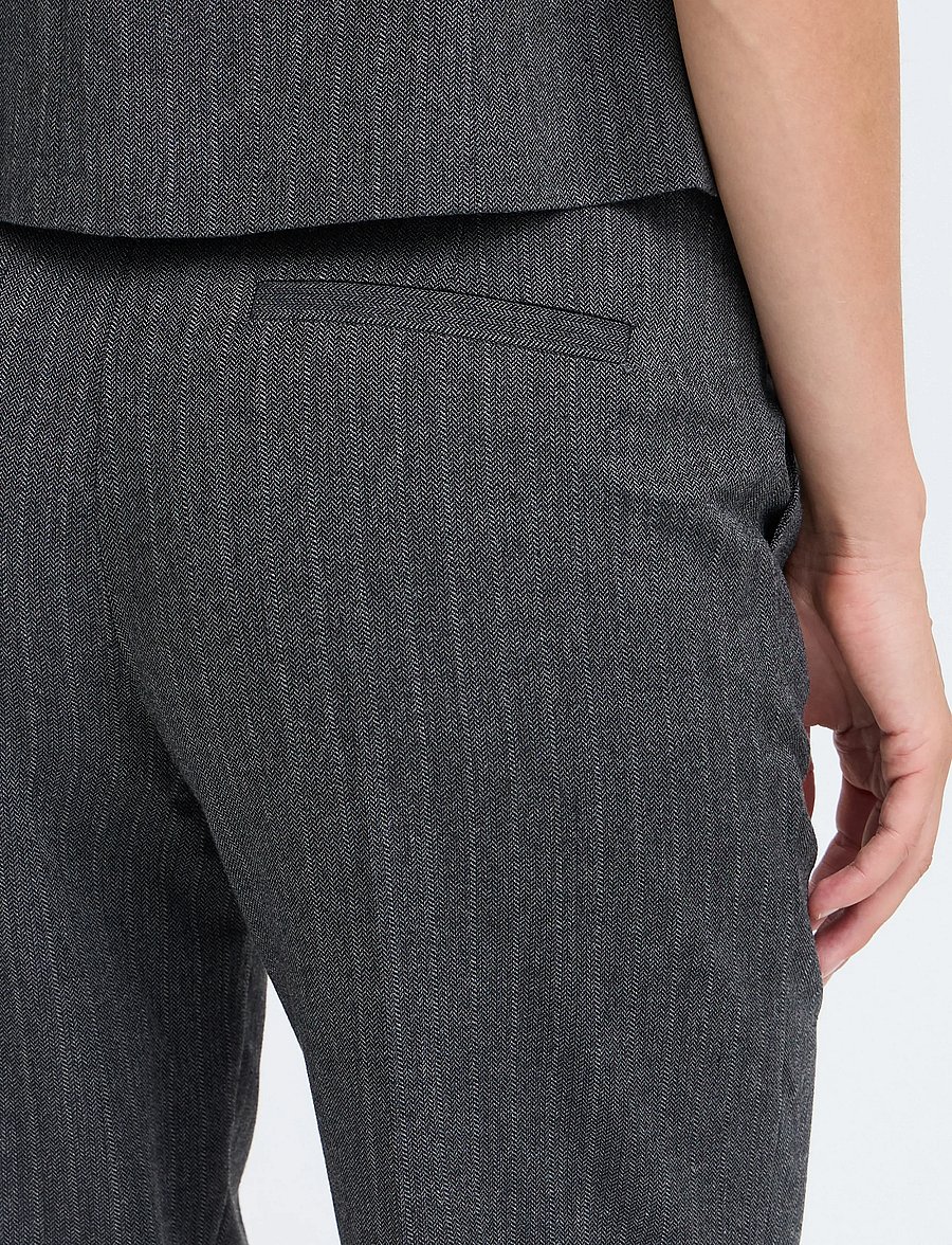 b.young - BYELSIE PANTS - sirged püksid - meteorite/grey mix - 4