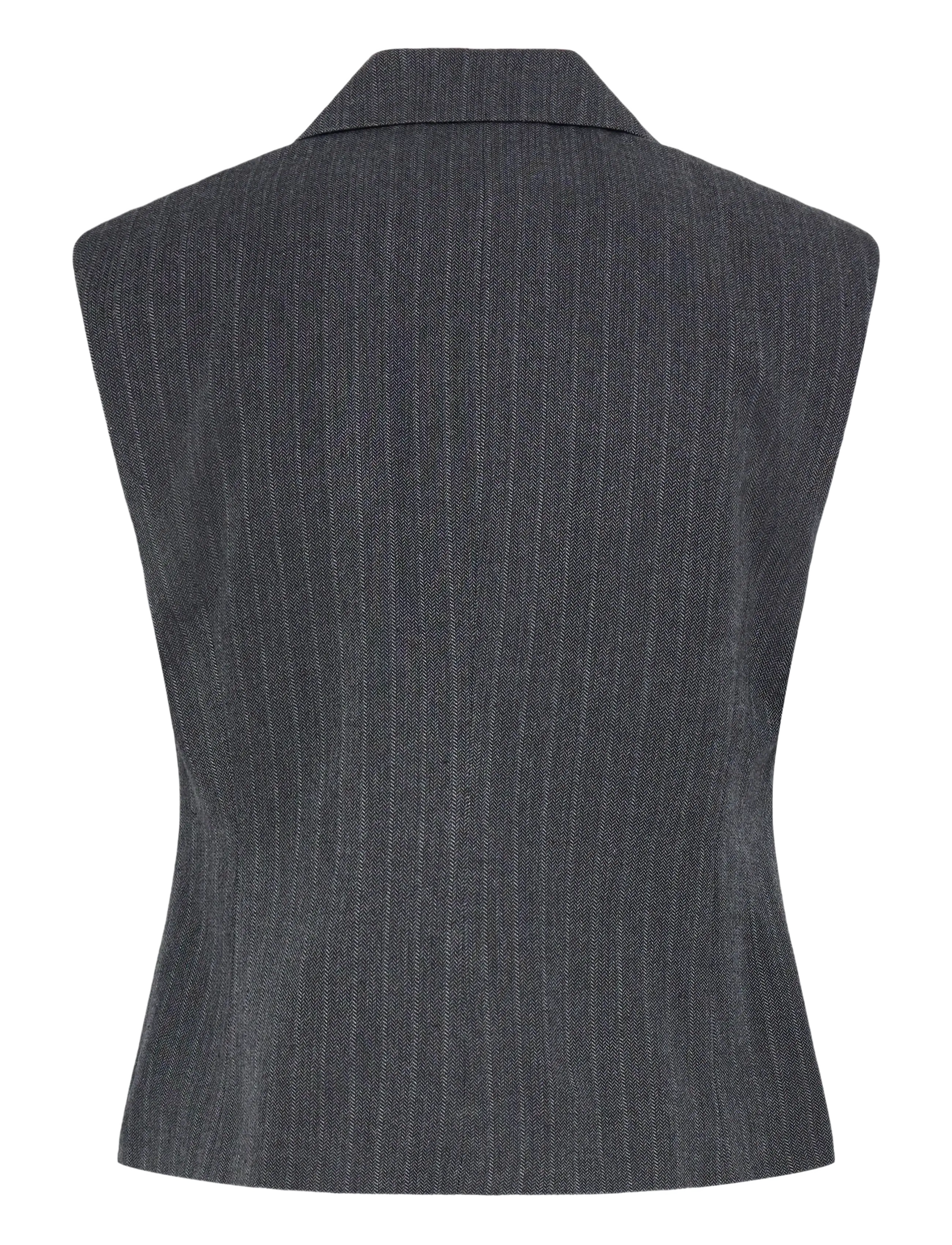 b.young - BYELSIE WAISTCOAT - Ülikonna vestid - meteorite/grey mix - 2