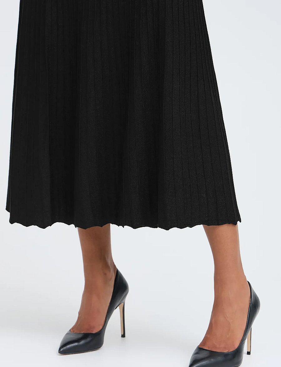 b.young - BYMOBBE PLEAT SKIRT - midi skirts - meteorite - 4