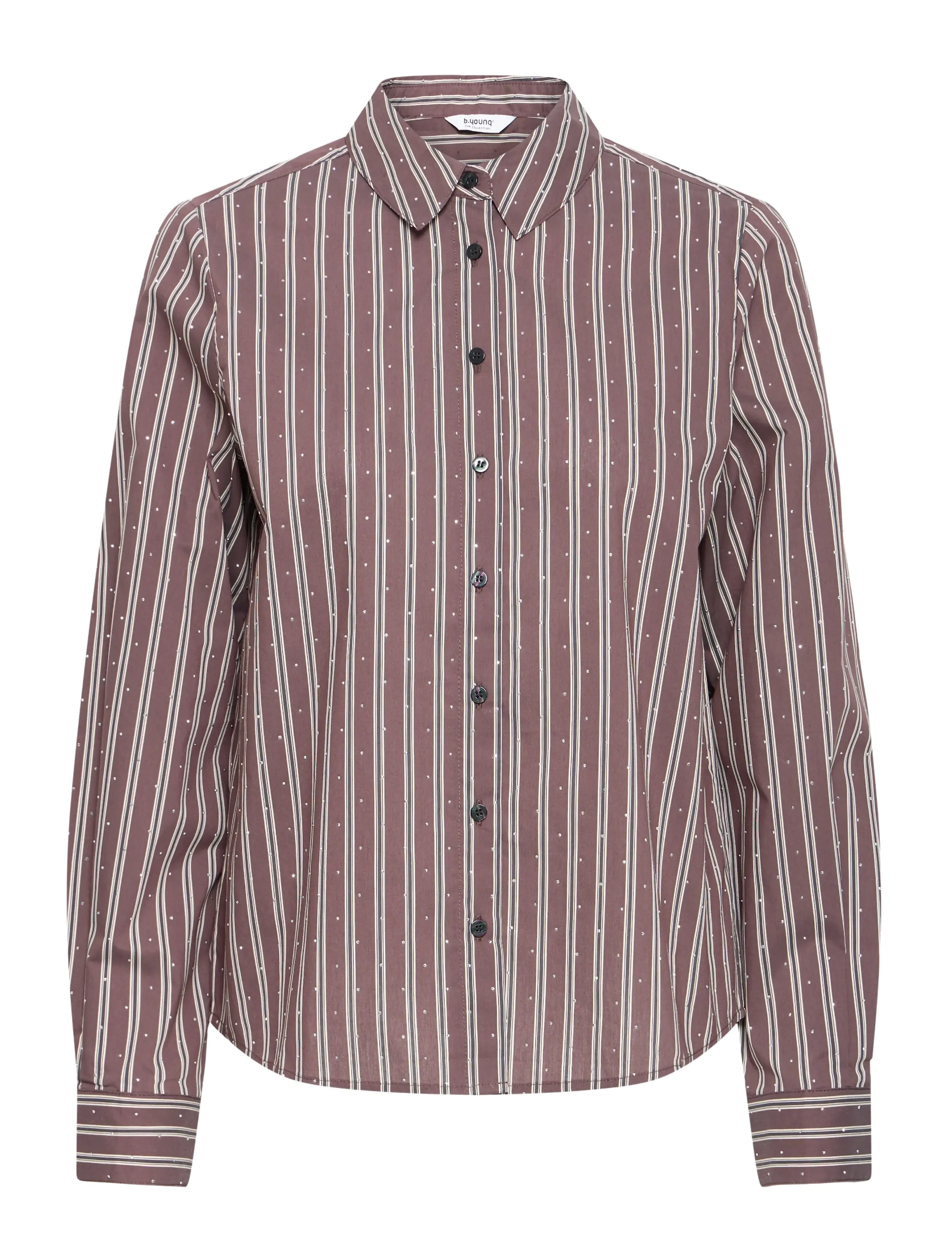 b.young BYFIXI SHIRT - Pluusid ja särgid - JAVA STRIPE / brown