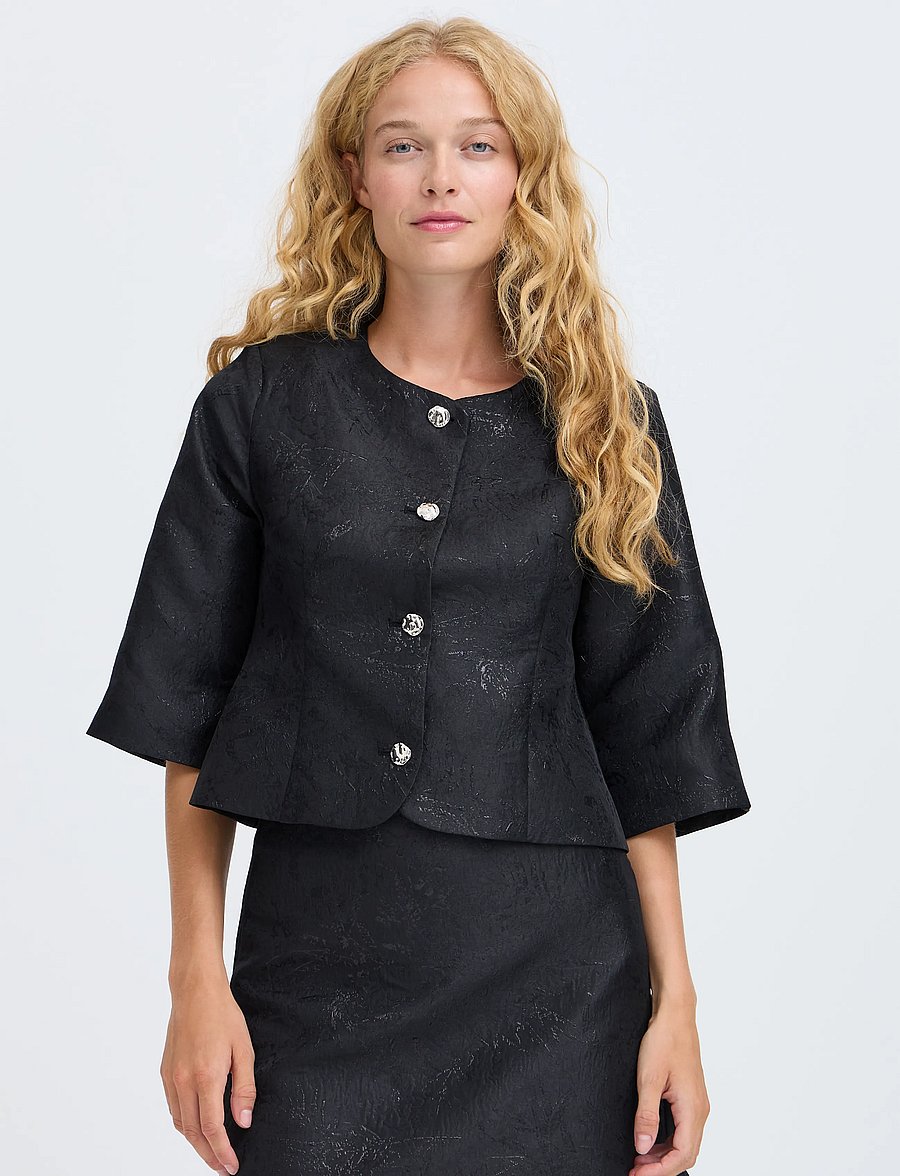 b.young - BYDREA SHORT JACKET - Õhukesed jakid - bydrea shine floral - 4
