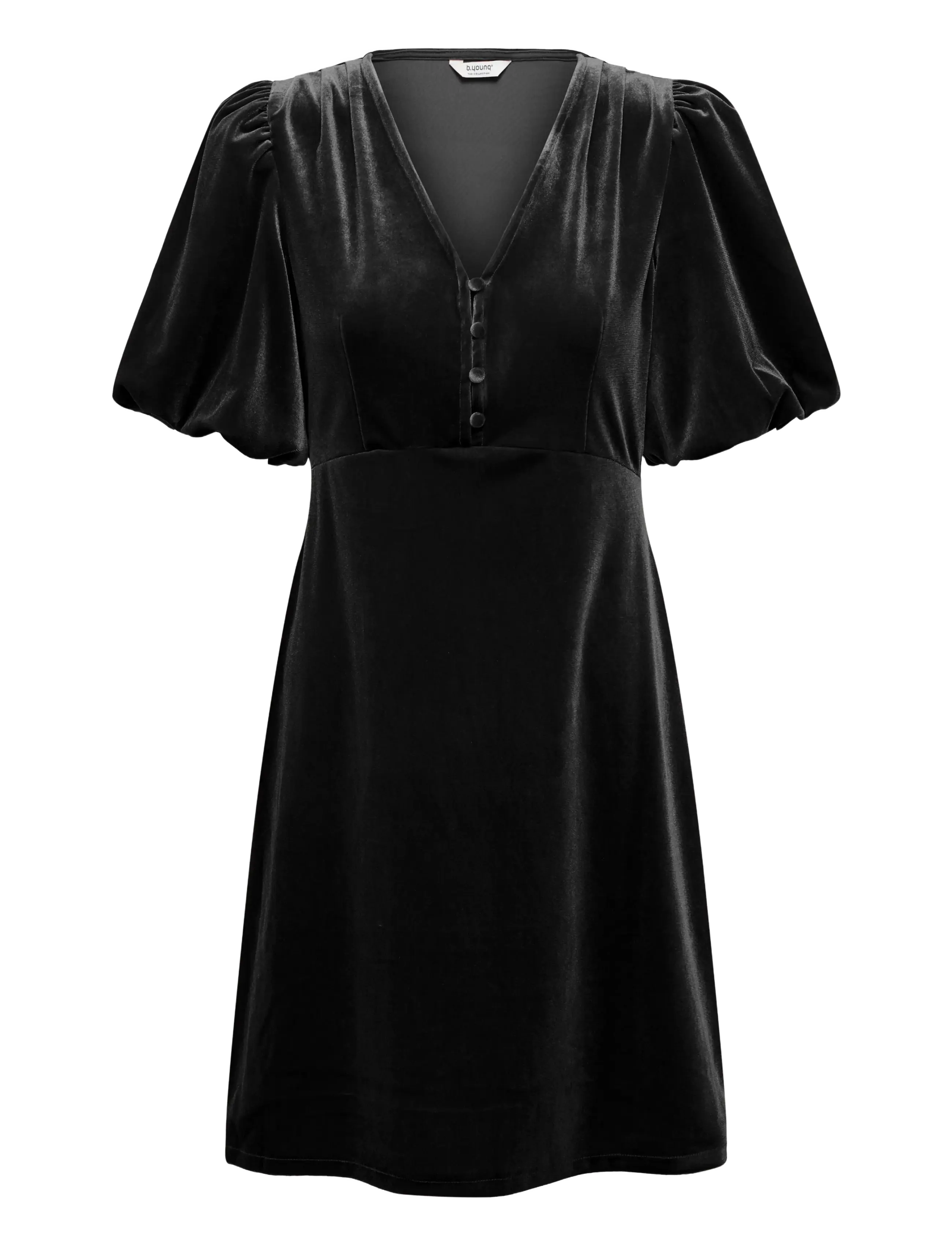 b.young - BYPERLINA BALLOON SLEEVE DRESS - särkkleidid - meteorite - 1