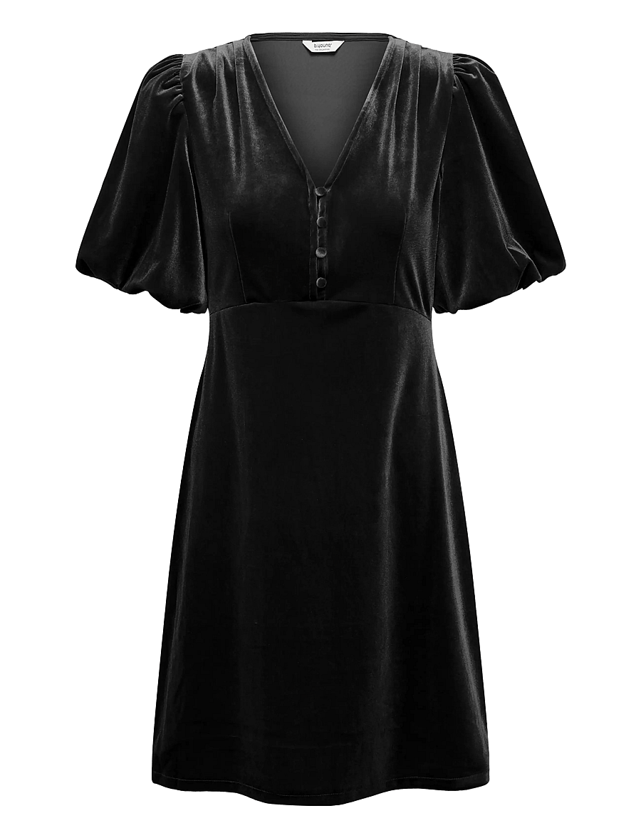 b.young - BYPERLINA BALLOON SLEEVE DRESS - särkkleidid - meteorite - 1