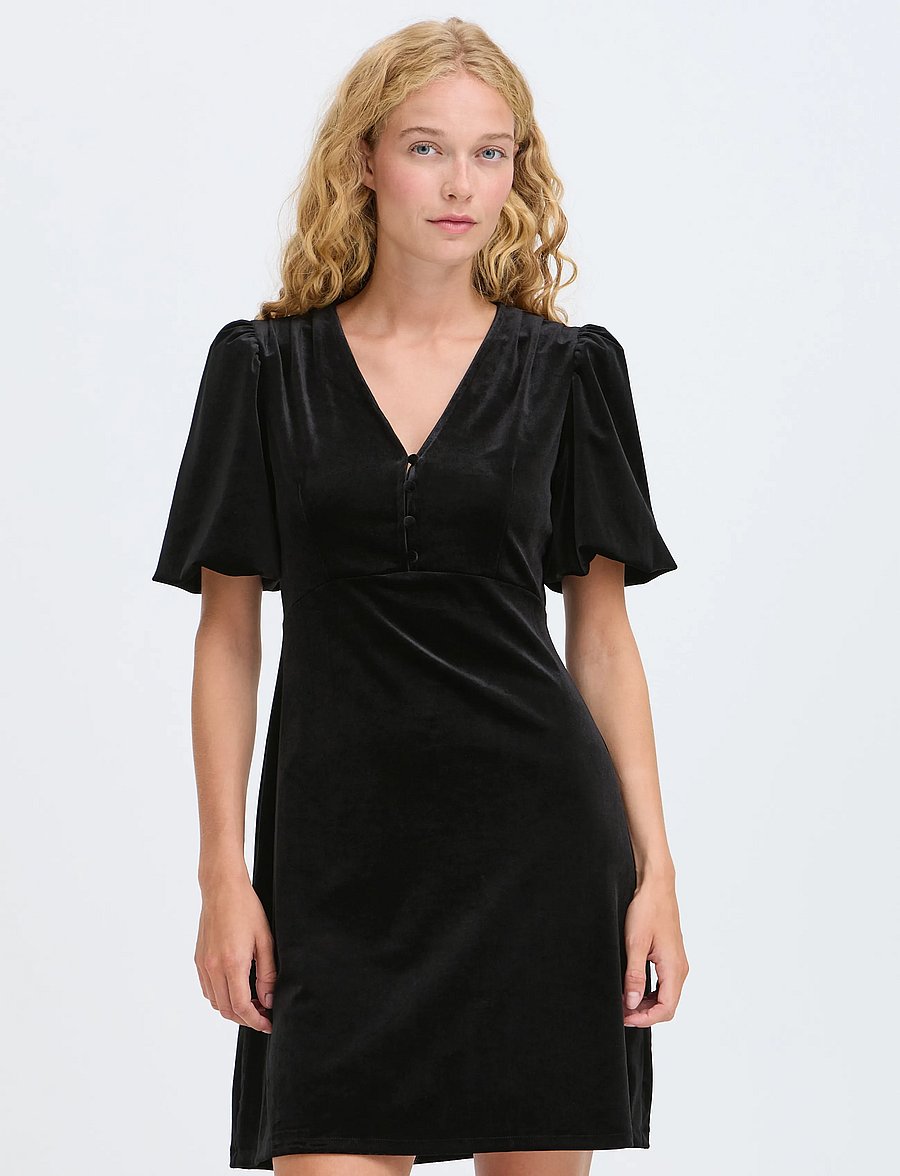b.young - BYPERLINA BALLOON SLEEVE DRESS - särkkleidid - meteorite - 5