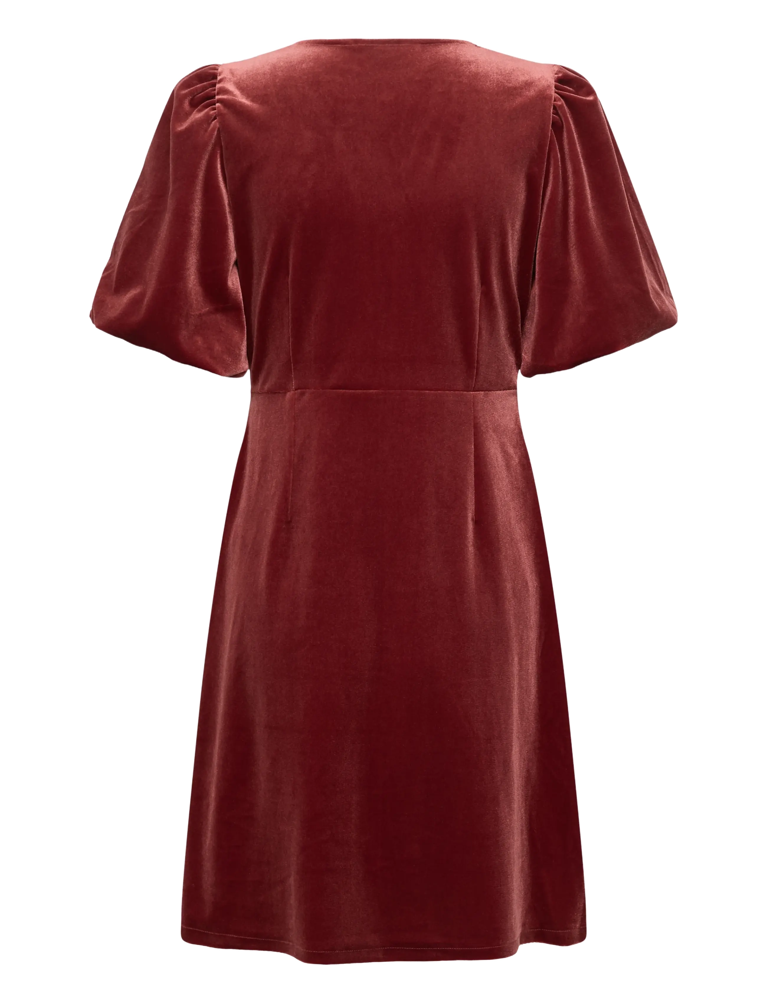 b.young - BYPERLINA BALLOON SLEEVE DRESS - skjortklänningar - sun-dried tomato - 2