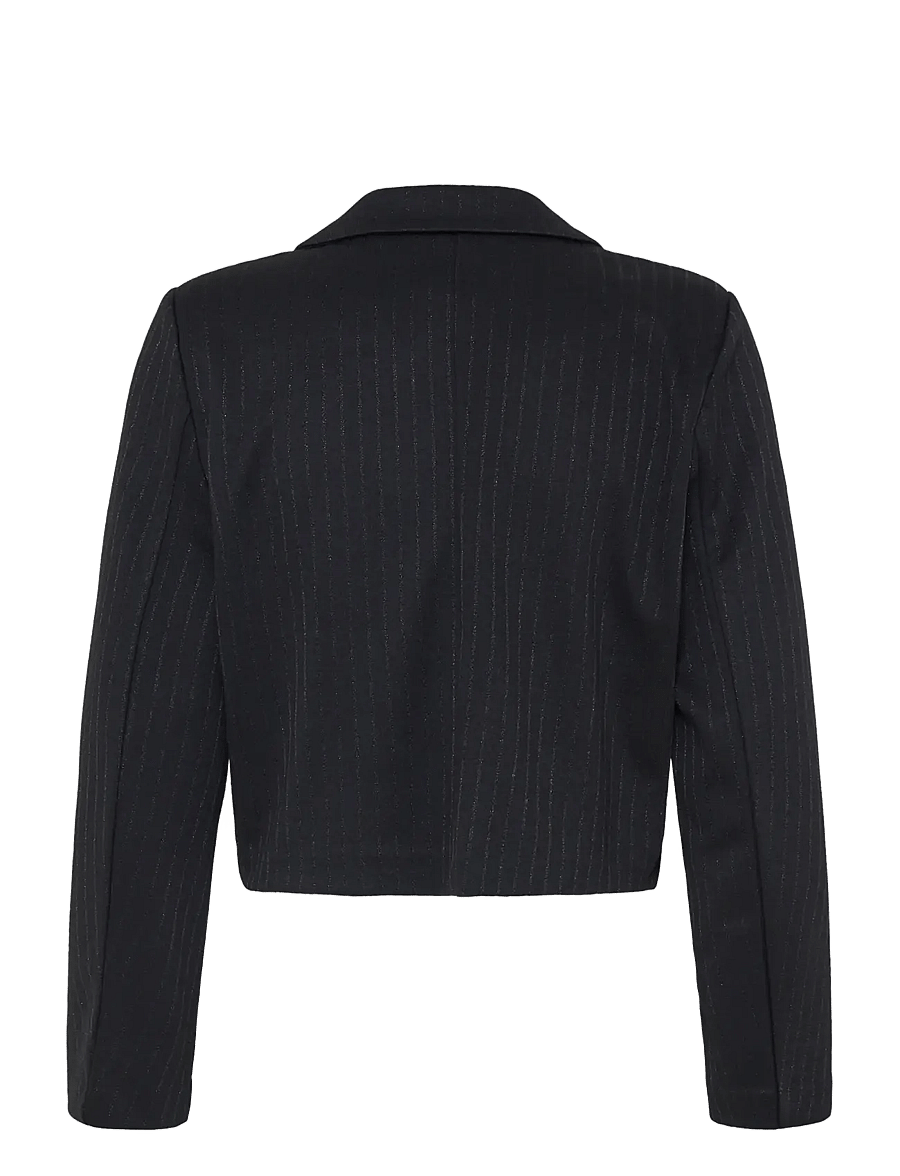 b.young - BYROLUX SHORT BLAZER - meteorite pinstripe - 2