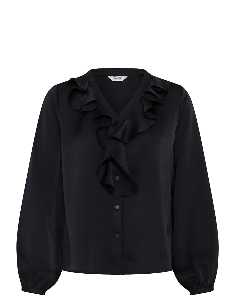 b.young - BYISA FLOUNCE SHIRT - meteorite - 1