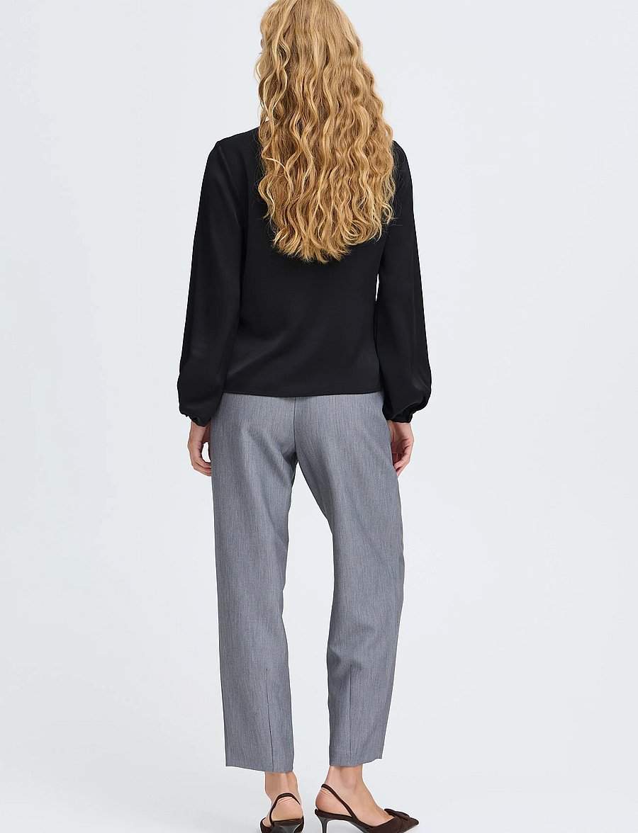 b.young - BYISA FLOUNCE SHIRT - meteorite - 4