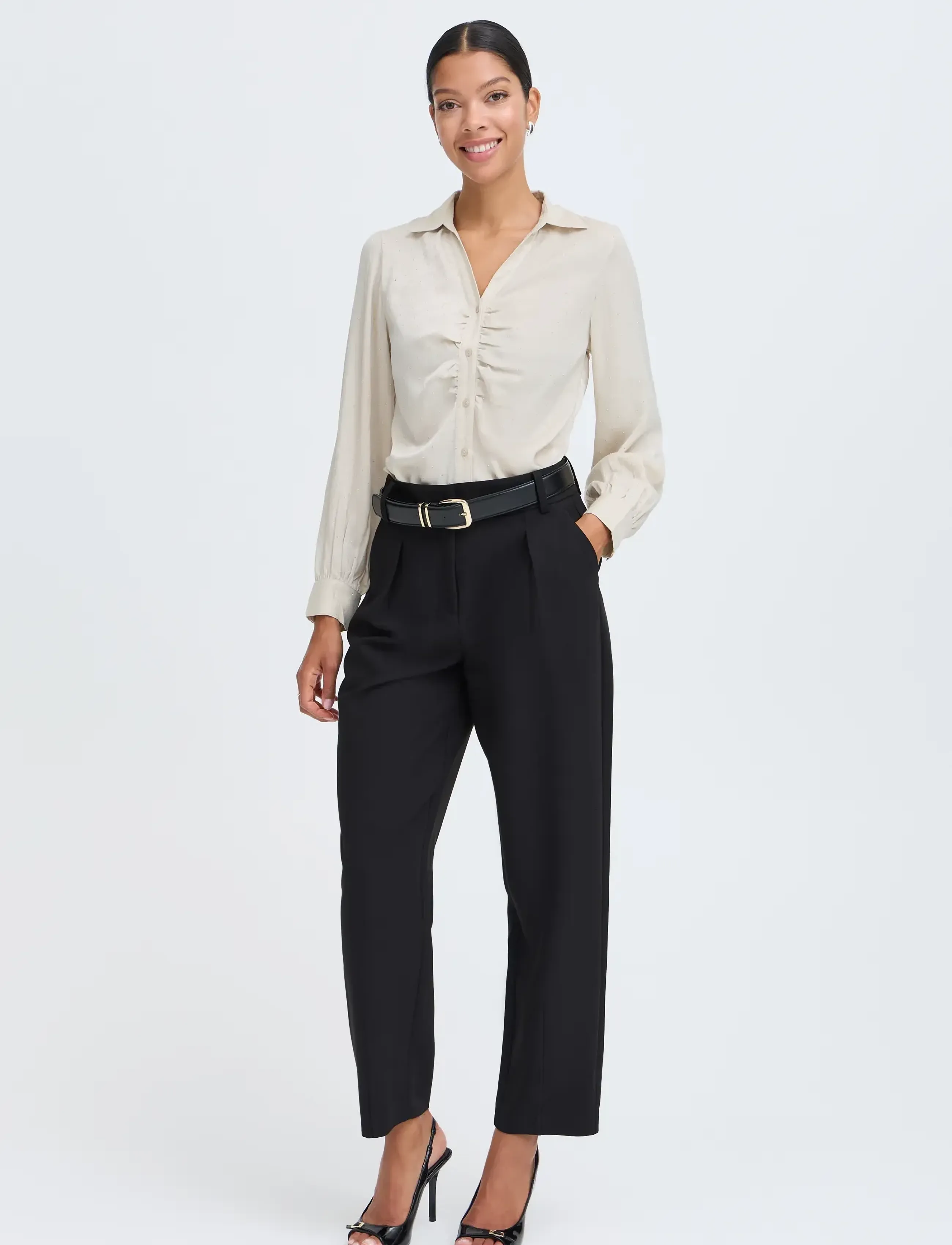 b.young - BYHALLE SHIRT 2 - oatmeal - 4