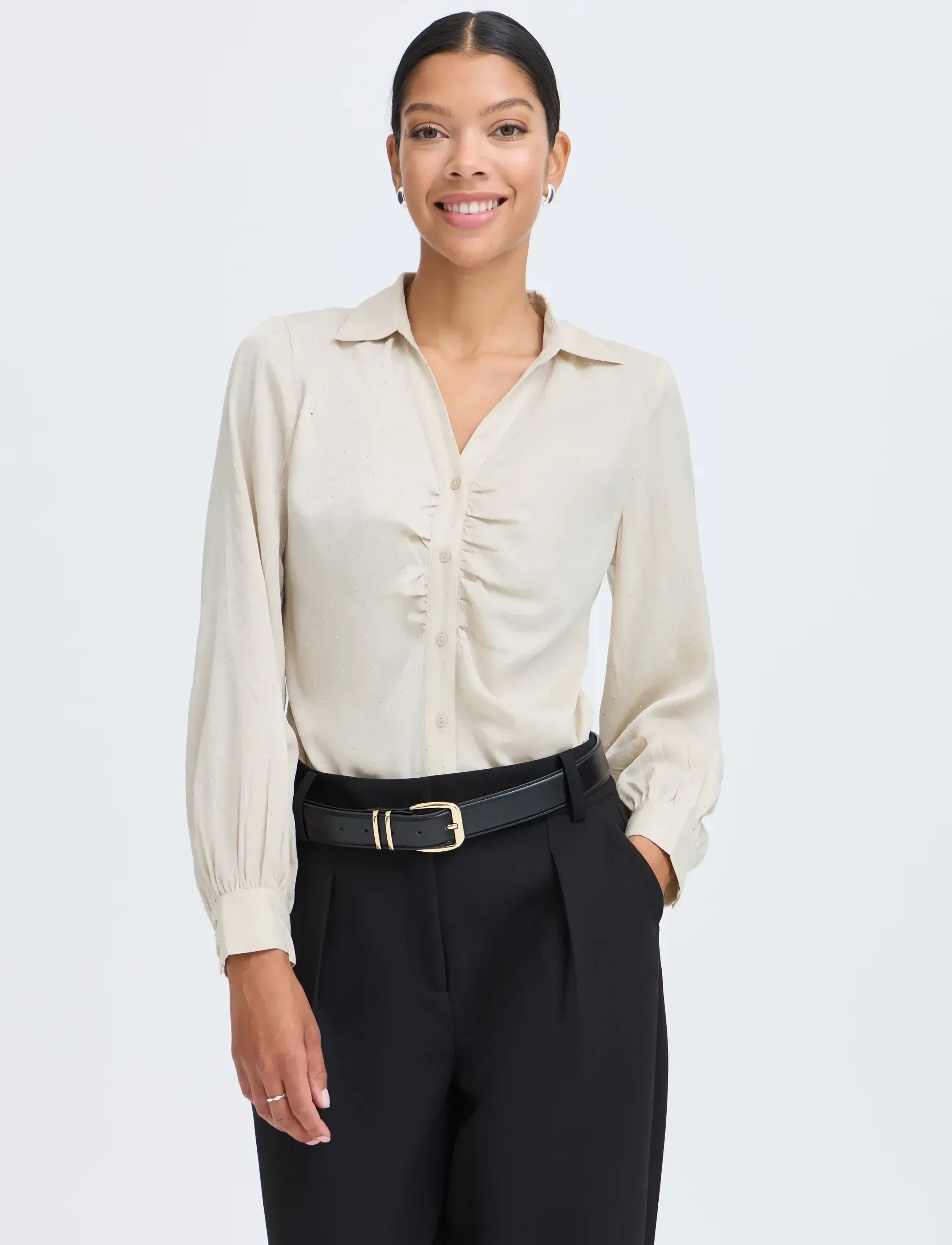 b.young - BYHALLE SHIRT 2 - oatmeal - 5