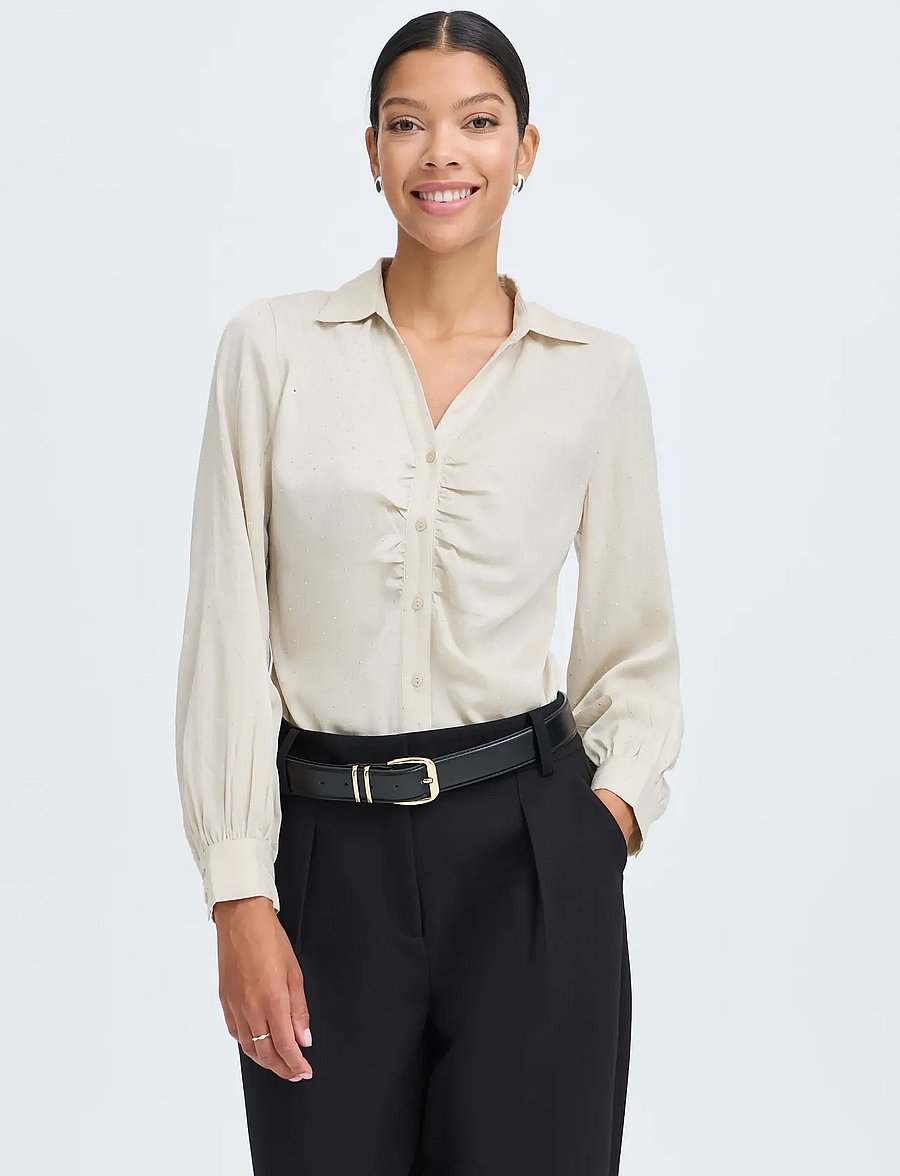 b.young - BYHALLE SHIRT 2 - oatmeal - 5