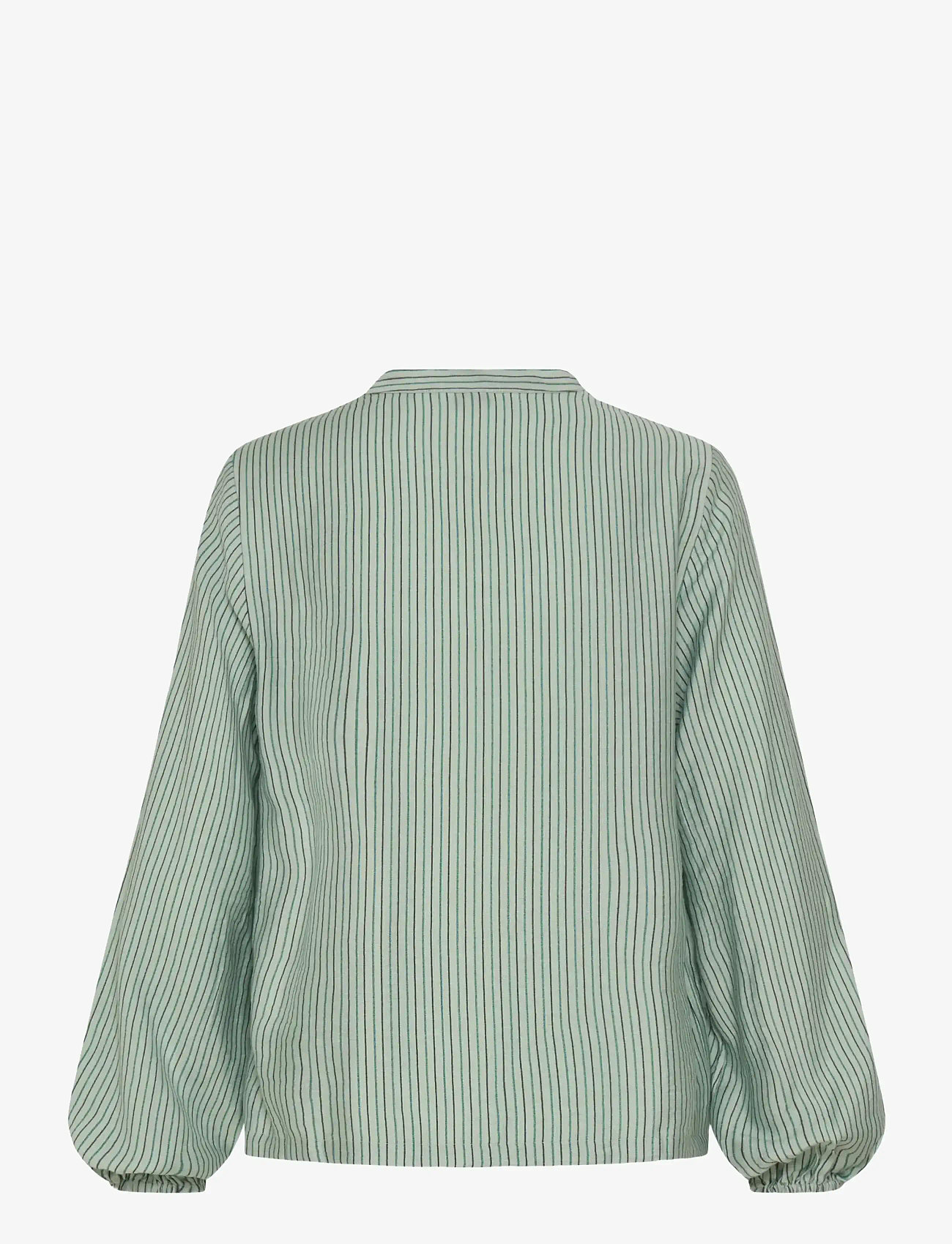 b.young - BMMFIE LS BLOUSE - langærmede bluser - aqua gray mix - 2