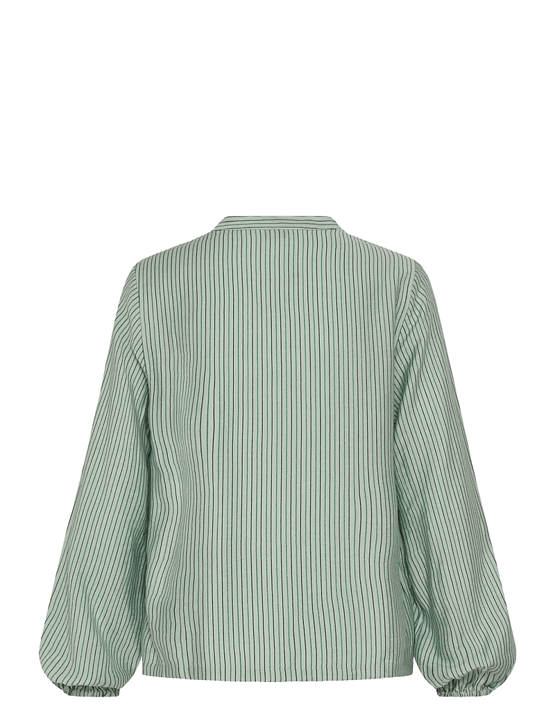 b.young - BMMFIE LS BLOUSE - langærmede bluser - aqua gray mix - 2