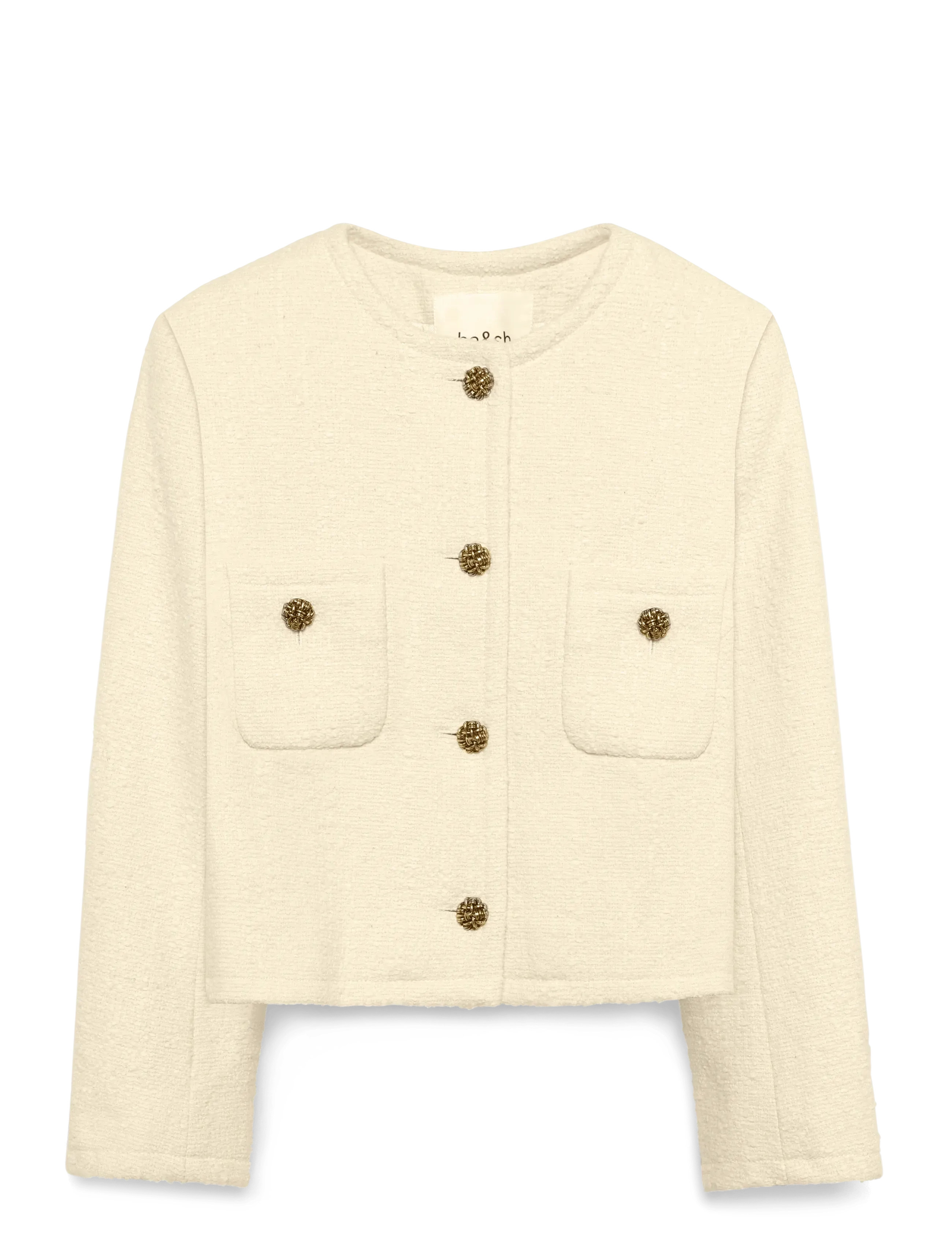 ba&sh Jacket Meredith, 40, Designer, Creme - BouclÉ Blazer, Frauen