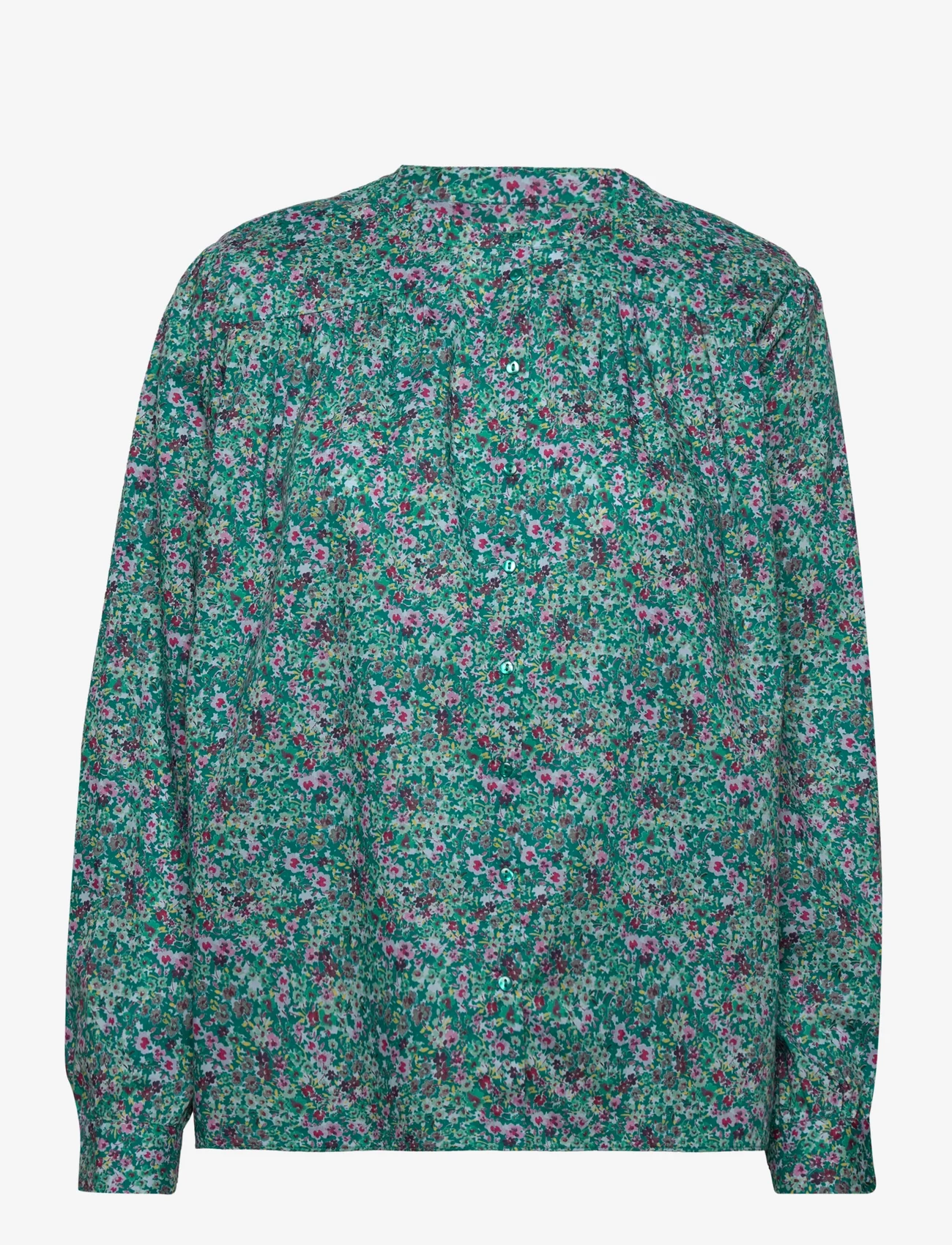 ba&sh - CHEMISE XALA - long-sleeved blouses - green - 0