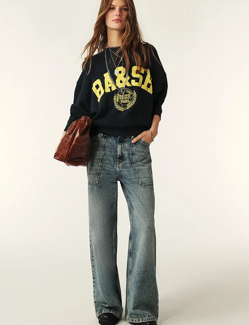 ba&sh - BENJAMIN SWEATSHIRT - sweatshirts & hoodies - navy - 0